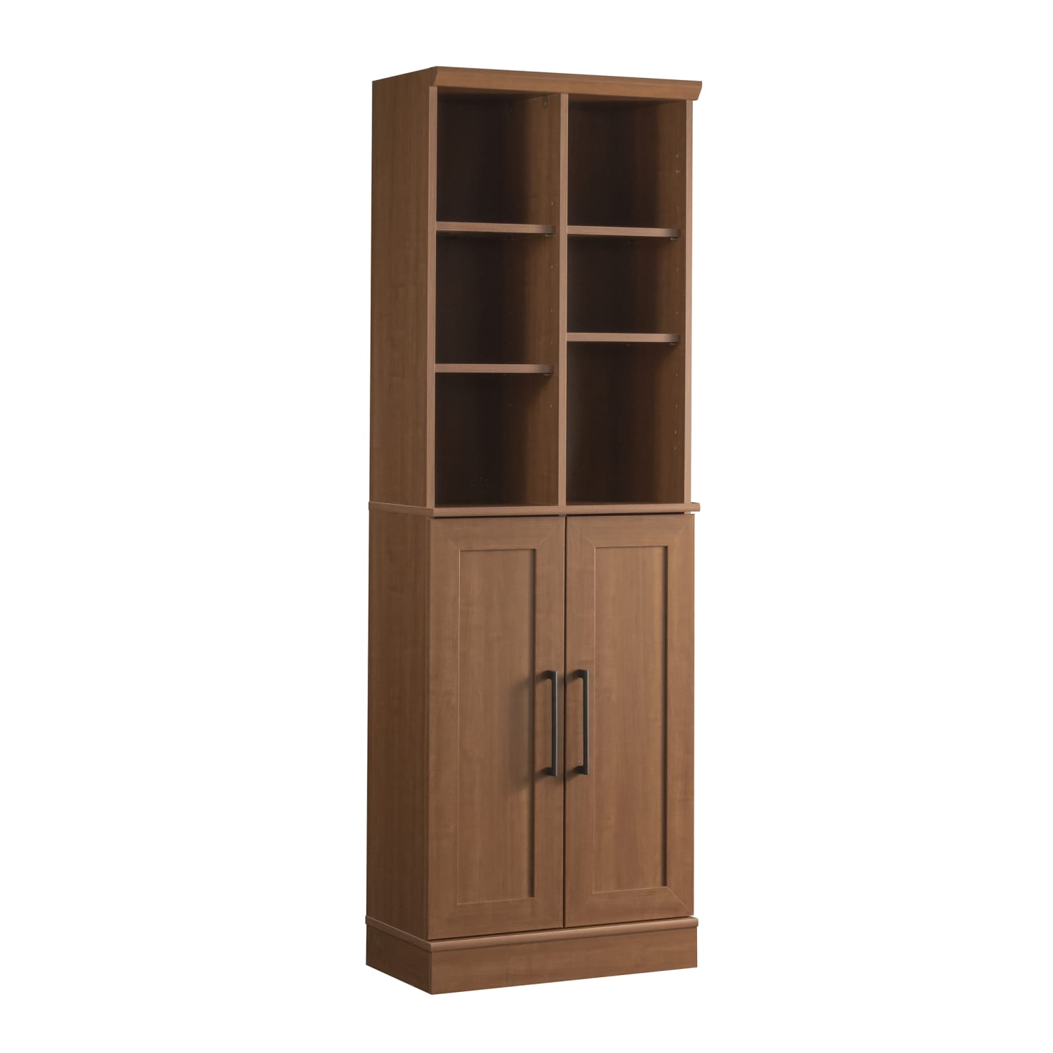 Sauder HomePlus Modern 24inW Storage Cabinet With Adjustable Doors, Sienna Oak