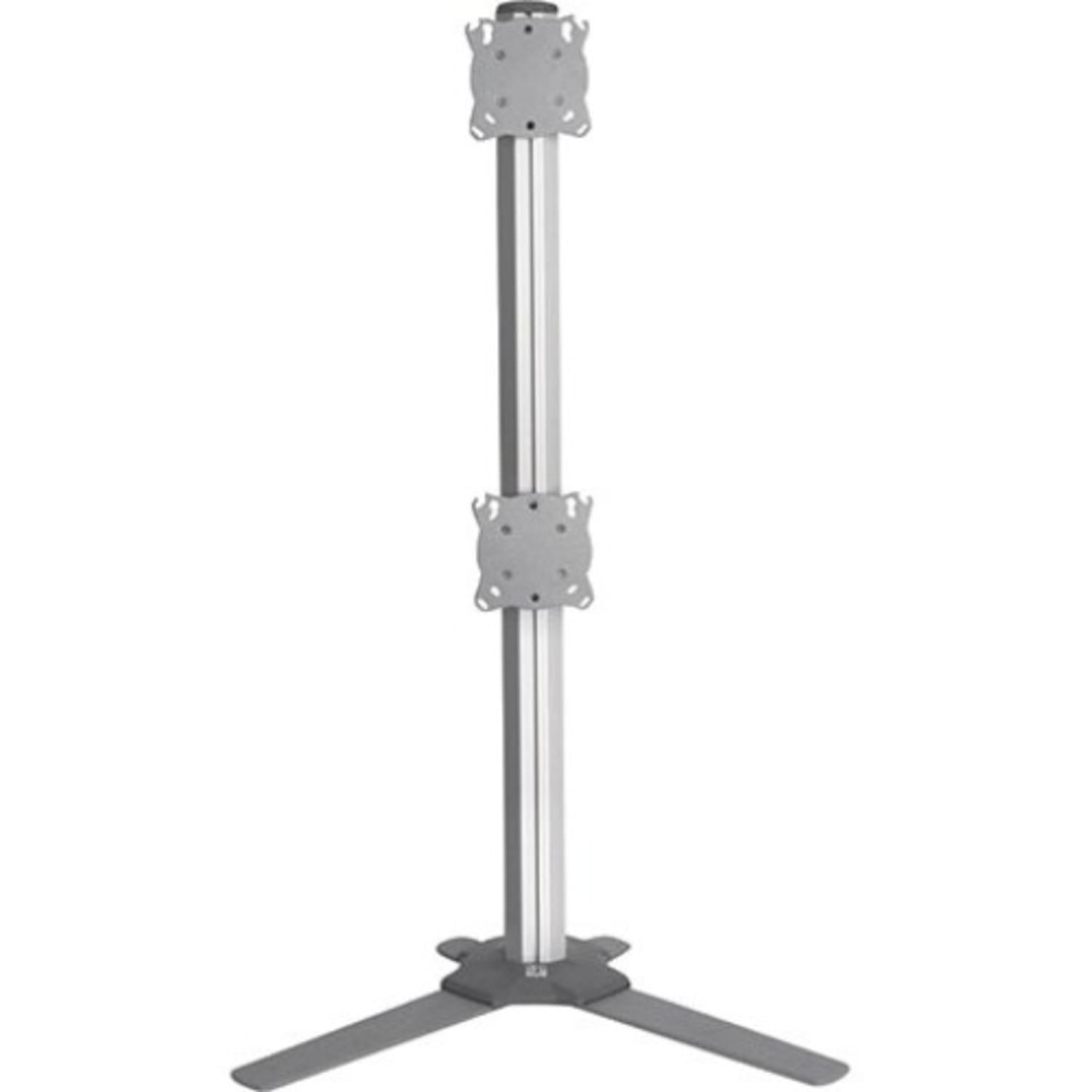 Chief KONTOUR K3 Free-Standing 1x2 Static Array - Up to 30in Screen Support - 30 lb Load Capacity - HDTV, LCD, LED, Touchscreen Display Type Supported - DepthDesktop - Silver - Image 3