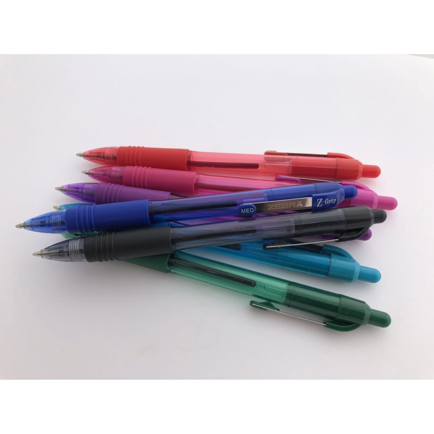Zebra Pen Z-Grip Retractable Ballpoint Pens - 0.7 mm Pen Point Size - Retractable - Blue - 1 Dozen - Image 4