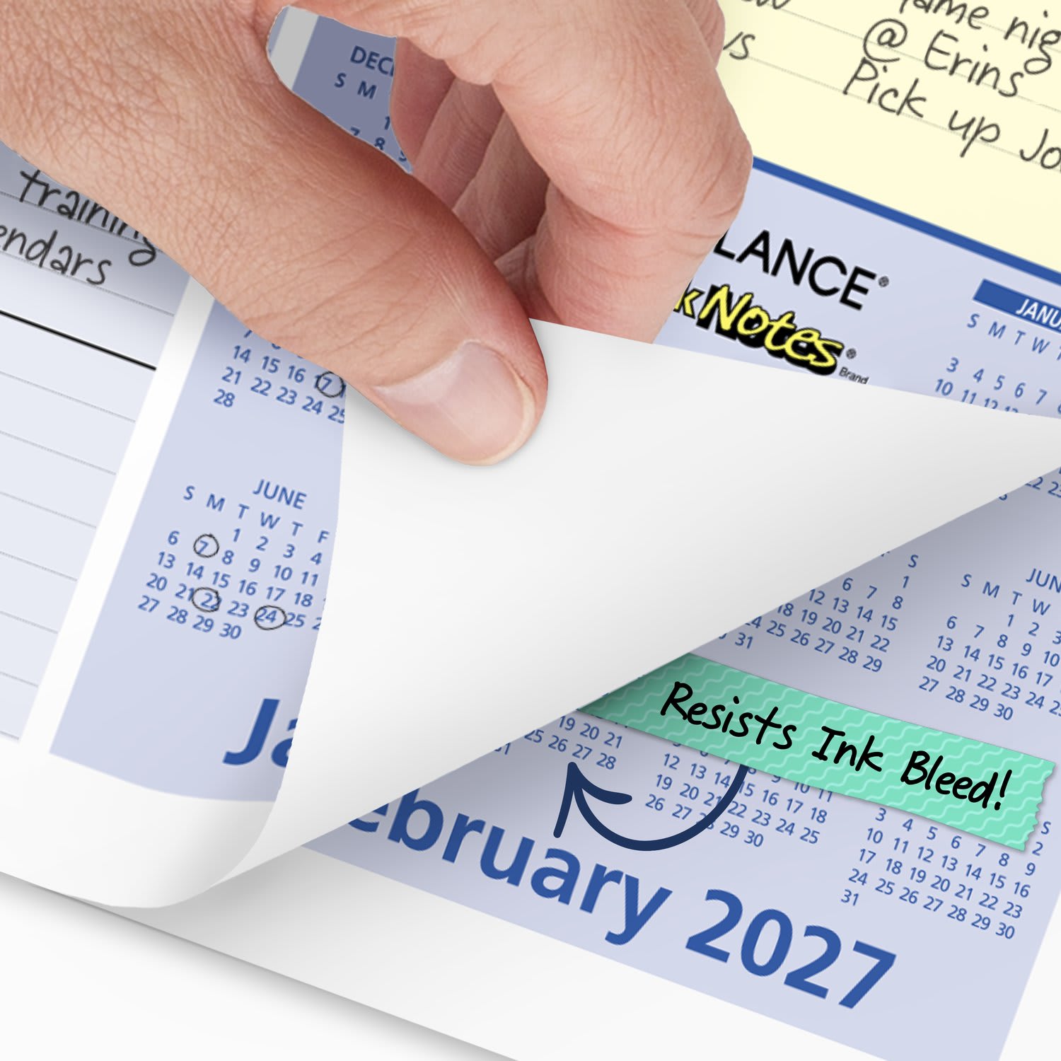 AT-A-GLANCE QuickNotes 2027 Monthly Desk Pad Calendar, Compact, 18in x 11in - Image 4