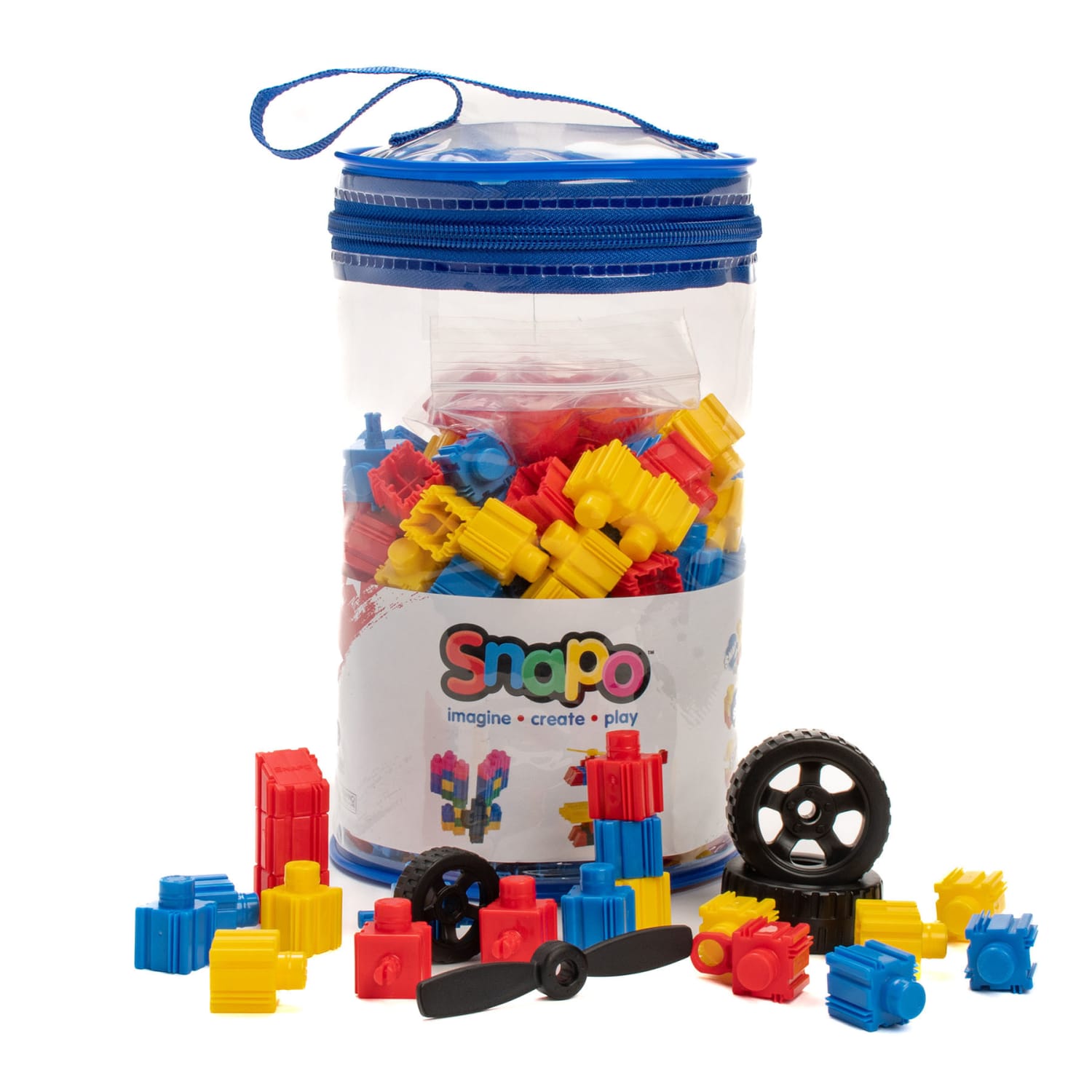 Snapo Building Blocks, Advanced Builders Kit, 300 Pieces