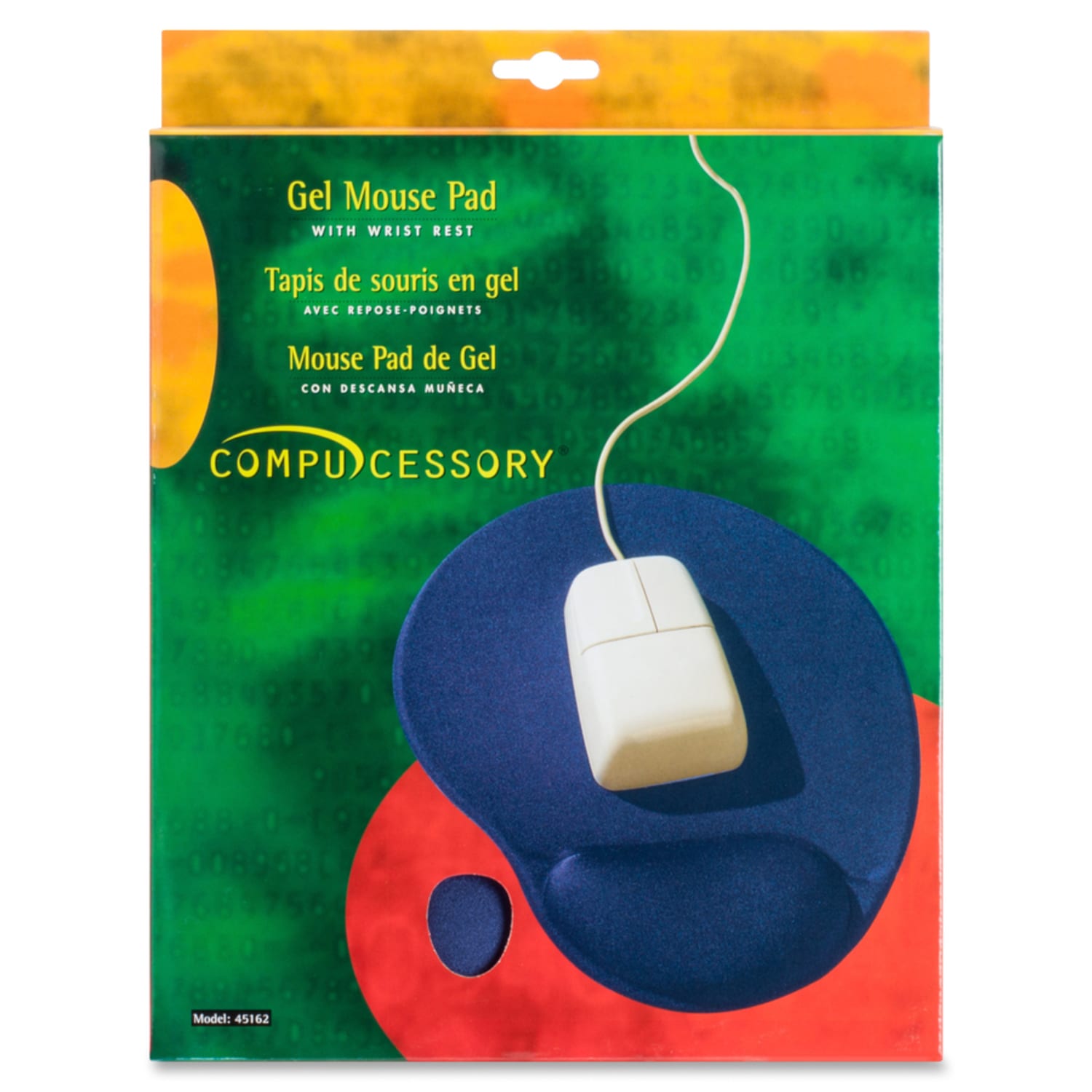 Compucessory Gel Mouse Pad, 9in x 10in x 1in, Blue, CCS45162 - Image 4