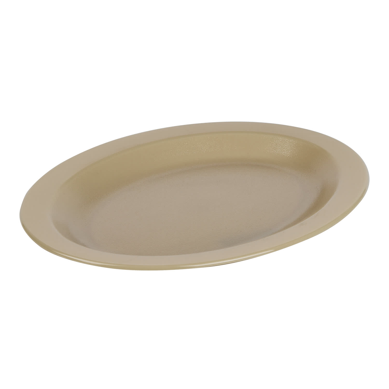 Cambro Camwear Plastic Oval Dinnerware Plates, 12in, Beige, Pack Of 24 Plates - Image 3