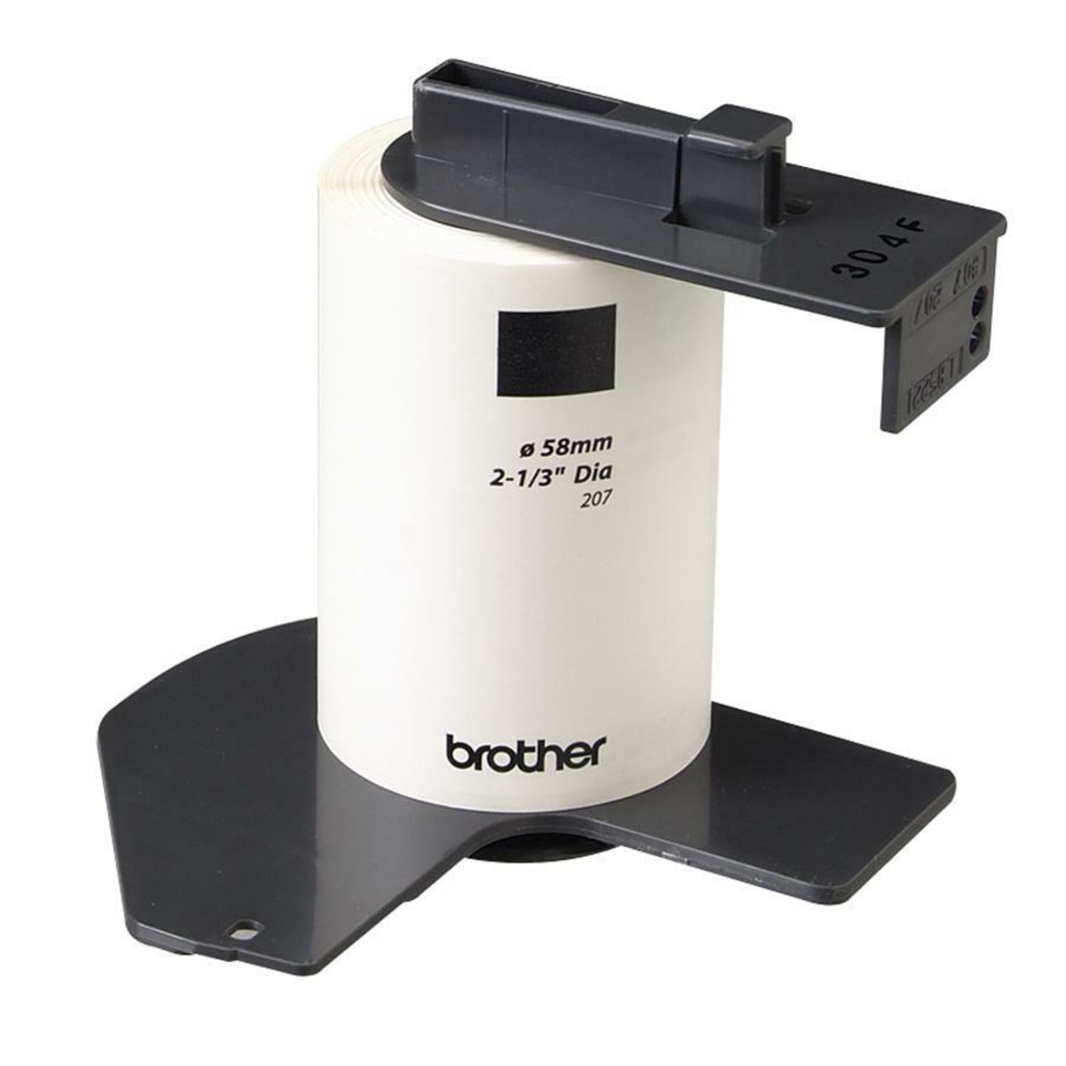 Brother DK1207 CD/DVD Film Labels, 2 1/3in x 2 1/3in, White, Pack Of 100 - Image 4
