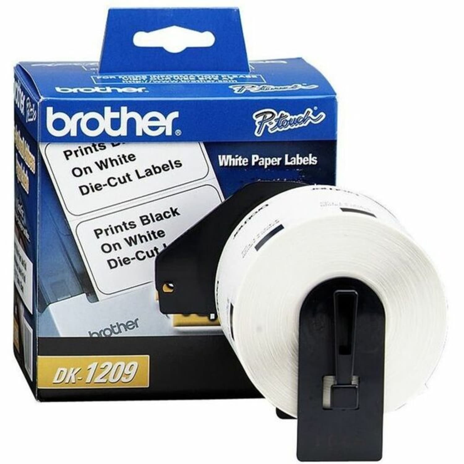 Brother DK-1209 Small Address Labels, White, 2 1/2in x 1 1/2in, Roll Of 800 - Image 4