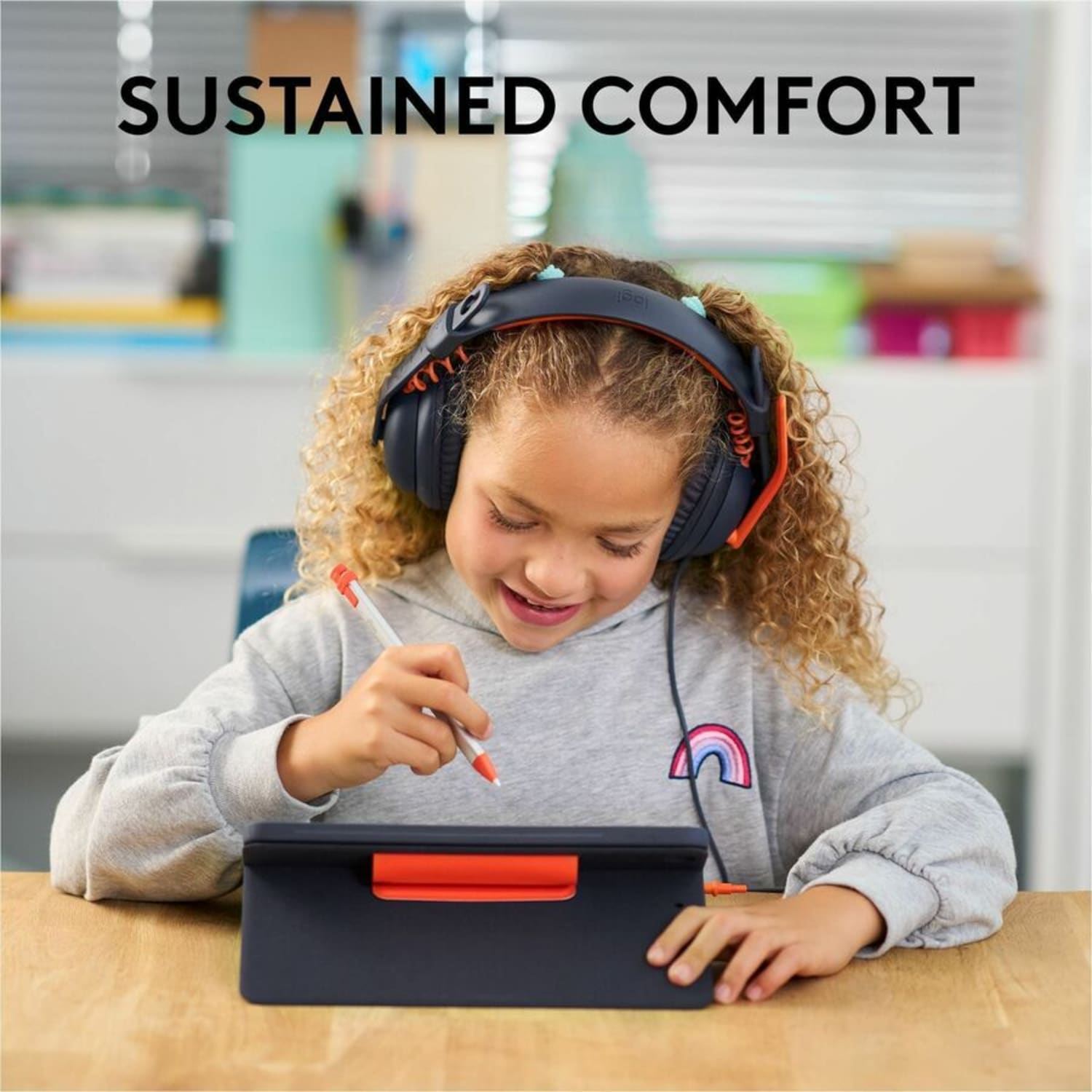 Logitech Zone Learn Headset - Stereo - Mini-phone (3.5mm) - Wired - Over-the-ear - Binaural - Circumaural - 981001389 - Image 3