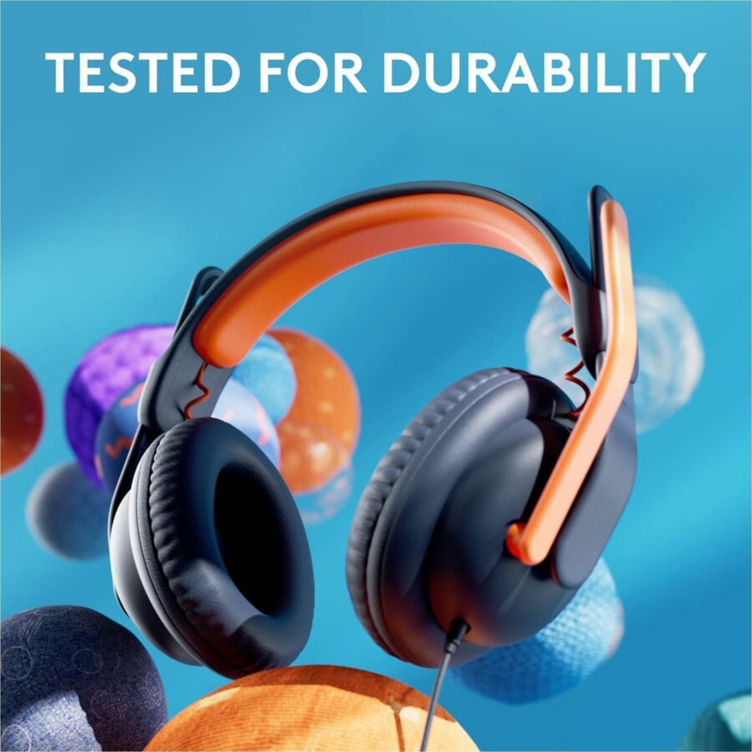 Logitech Zone Learn Headset - Stereo - Mini-phone (3.5mm) - Wired - Over-the-ear - Binaural - Circumaural - 981001389 - Image 6