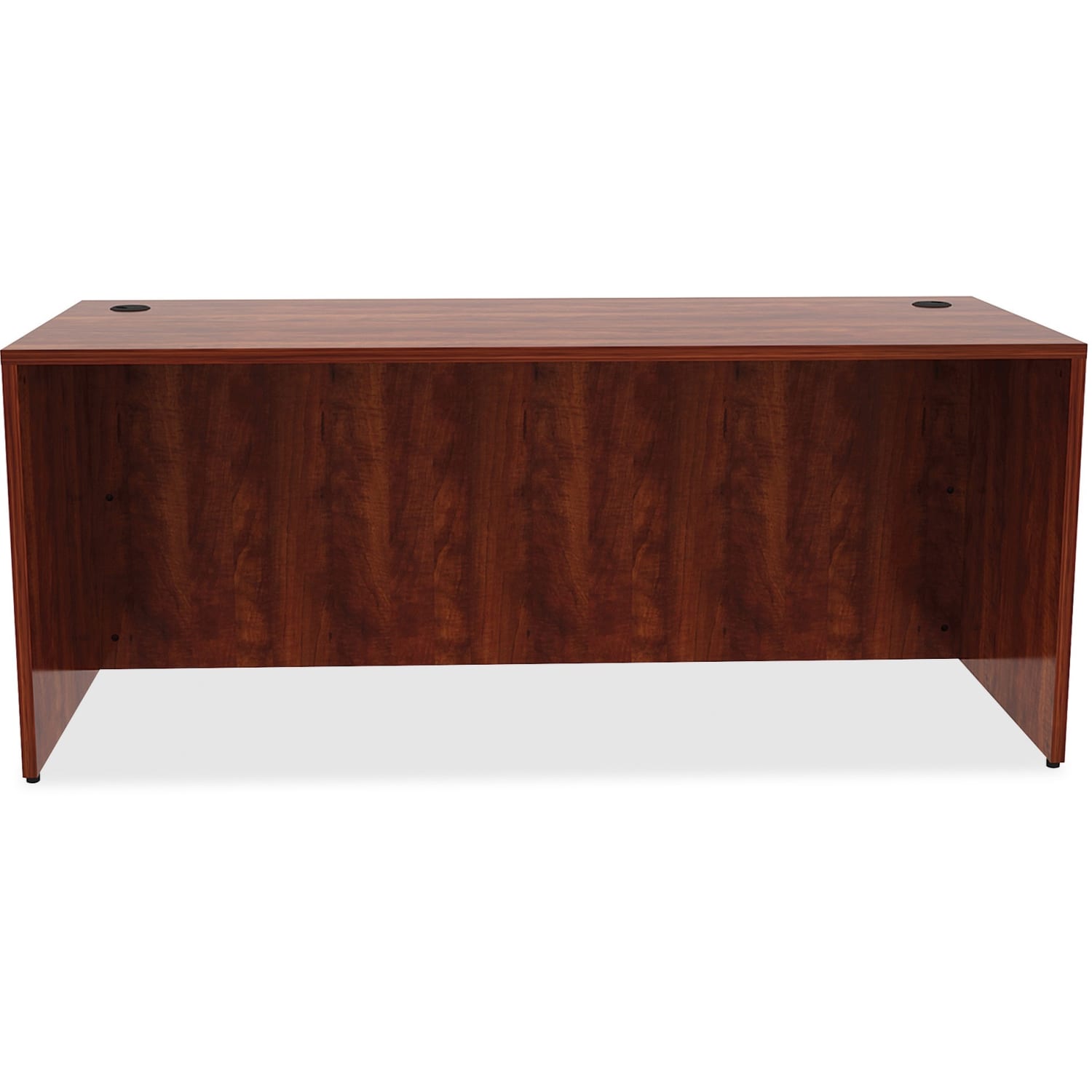 Lorell Essentials 72inW x 30inD Rectangular Shell Computer Desk, Cherry - Image 3