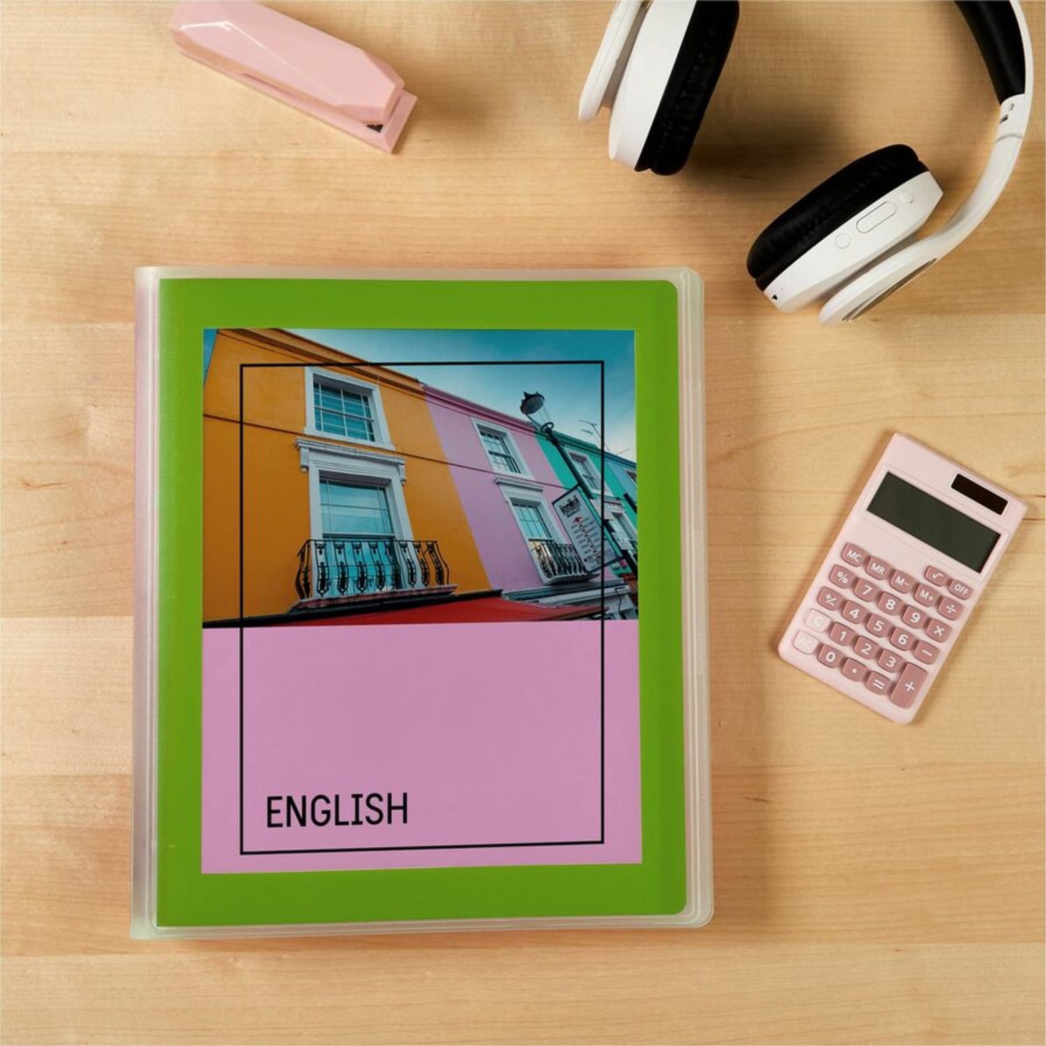 Avery Flexi-View 3 Ring Binder, 1 Inch Round Rings, 1 Chartreuse Green Binder - 1in Binder Capacity - Letter - 8 1/2in x 11in Sheet Size - 175 Sheet Capacity - Round Ring Fastener(s) - 1 Inside Back Pocket(s) - Polypropylene, Poly - Chartreuse Green - Image 4