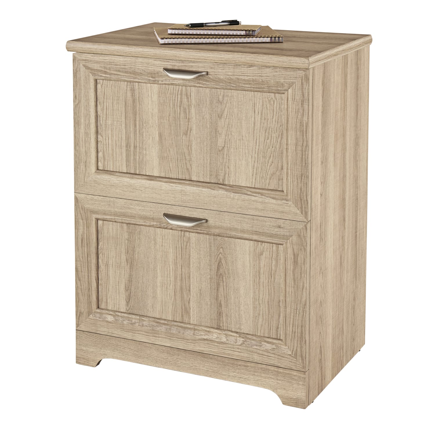 Realspace® Magellan 24W 2-Drawer Lateral File Cabinet, Blonde Ash - Image 4