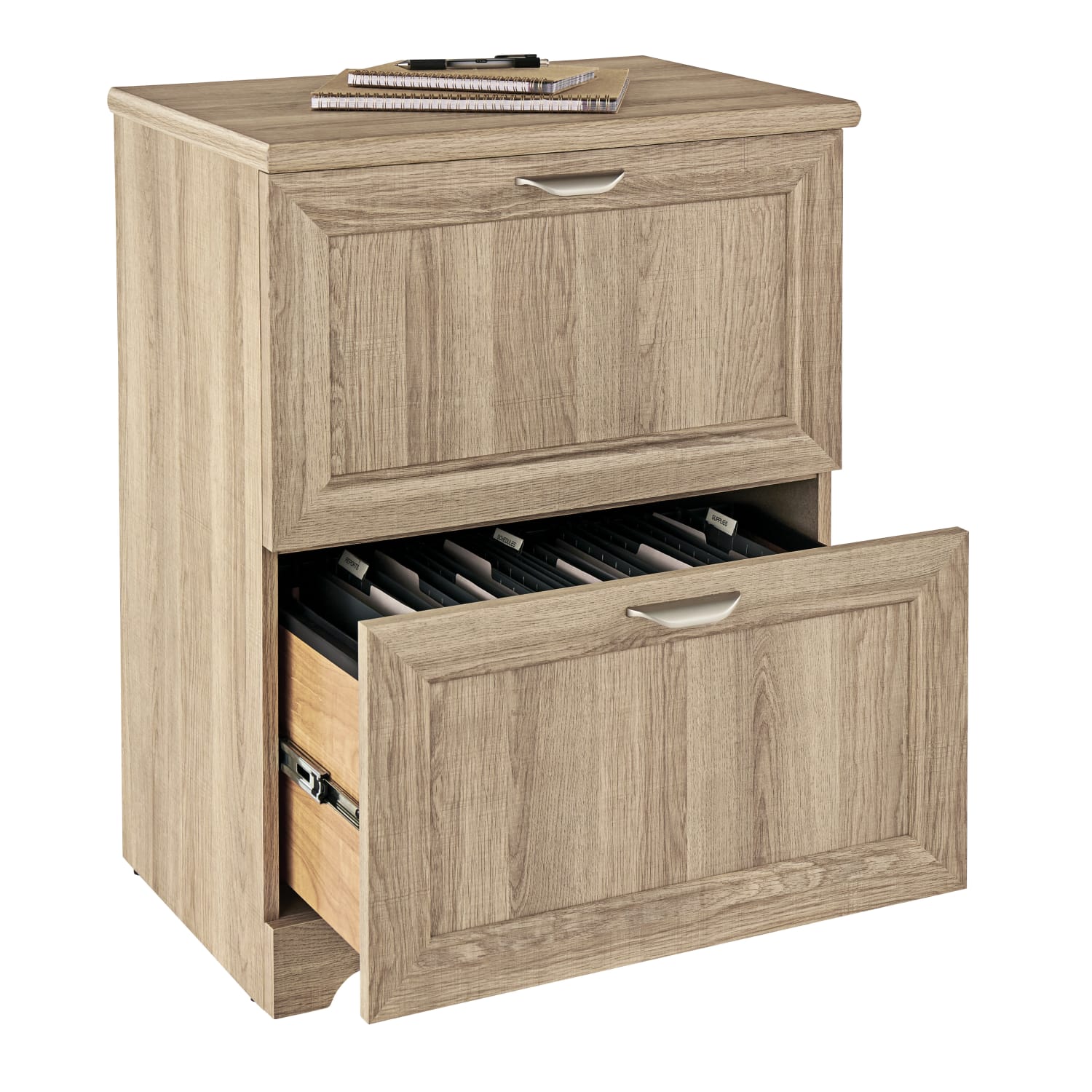 Realspace® Magellan 24W 2-Drawer Lateral File Cabinet, Blonde Ash - Image 6