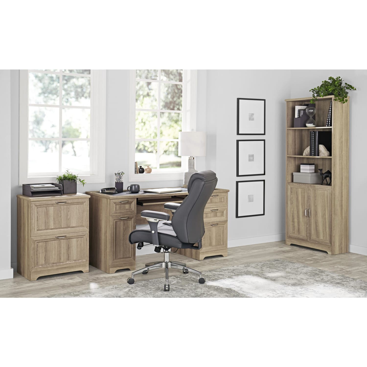 Realspace® Magellan 24W 2-Drawer Lateral File Cabinet, Blonde Ash - Image 7