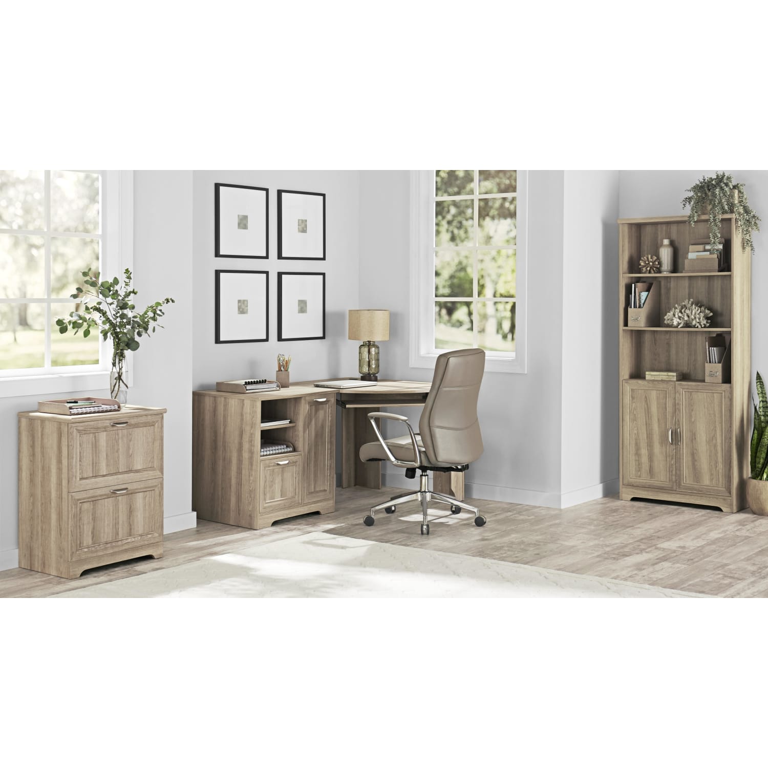 Realspace® Magellan 24W 2-Drawer Lateral File Cabinet, Blonde Ash - Image 9