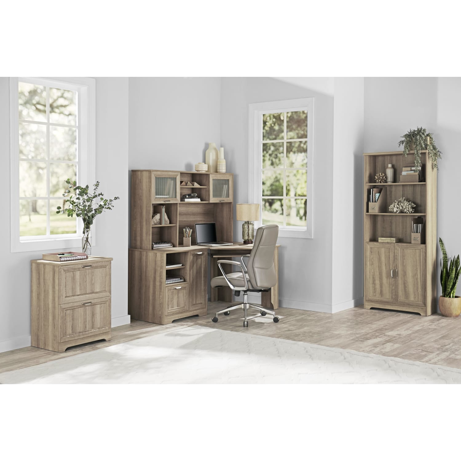 Realspace® Magellan 24W 2-Drawer Lateral File Cabinet, Blonde Ash - Image 10
