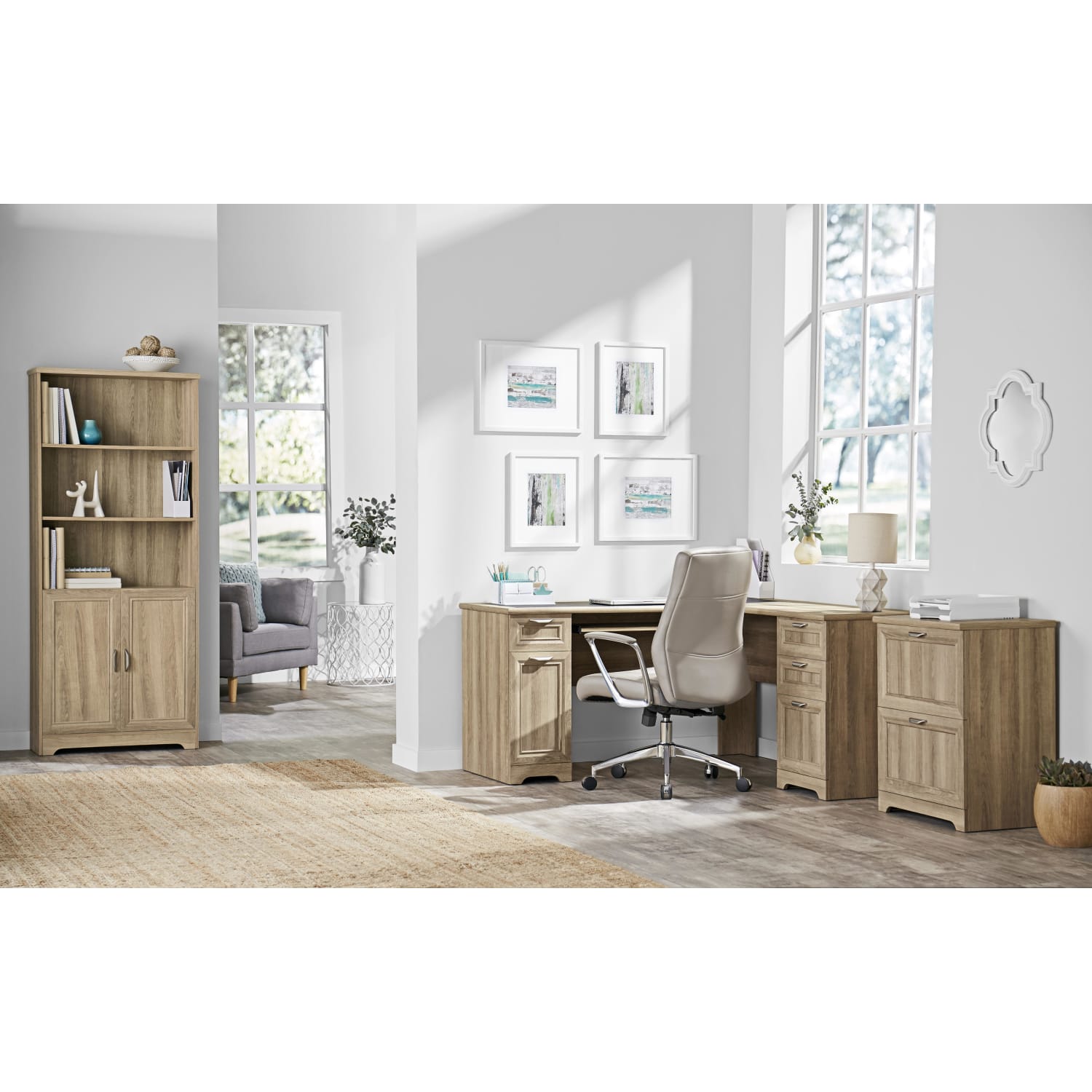 Realspace® Magellan 24W 2-Drawer Lateral File Cabinet, Blonde Ash - Image 11