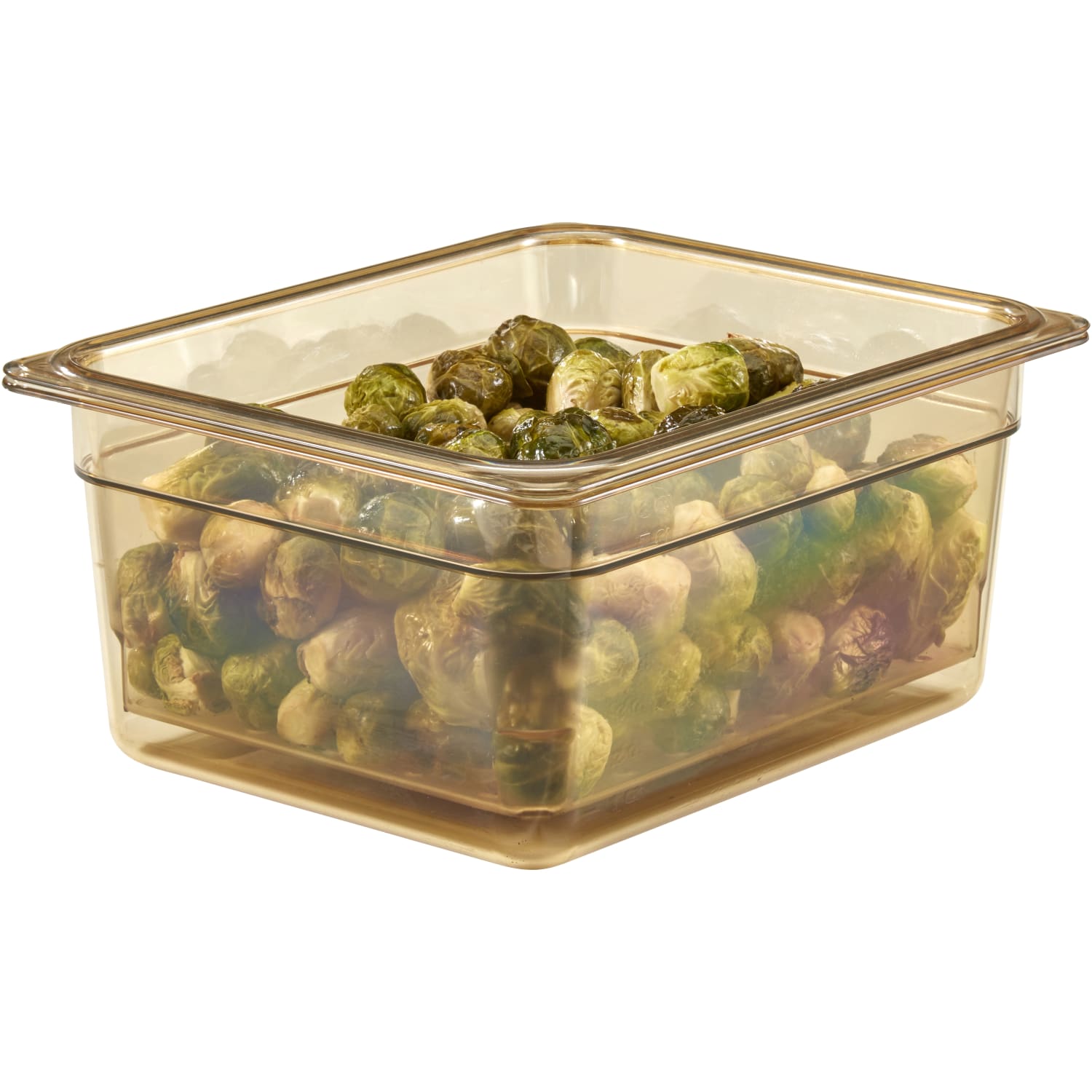 Cambro H-Pan High-Heat GN 1/2 Food Pans, 6inH x 10-7/16inW x 12-3/4inD, Amber, Pack Of 6 Pans - Image 4