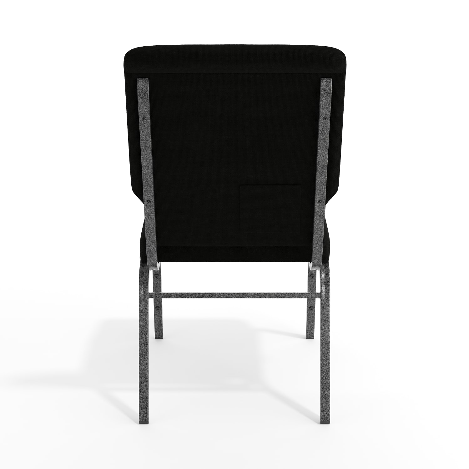 Flash Furniture Advantage Church Chair BlackSilver Vein PopularChairscom