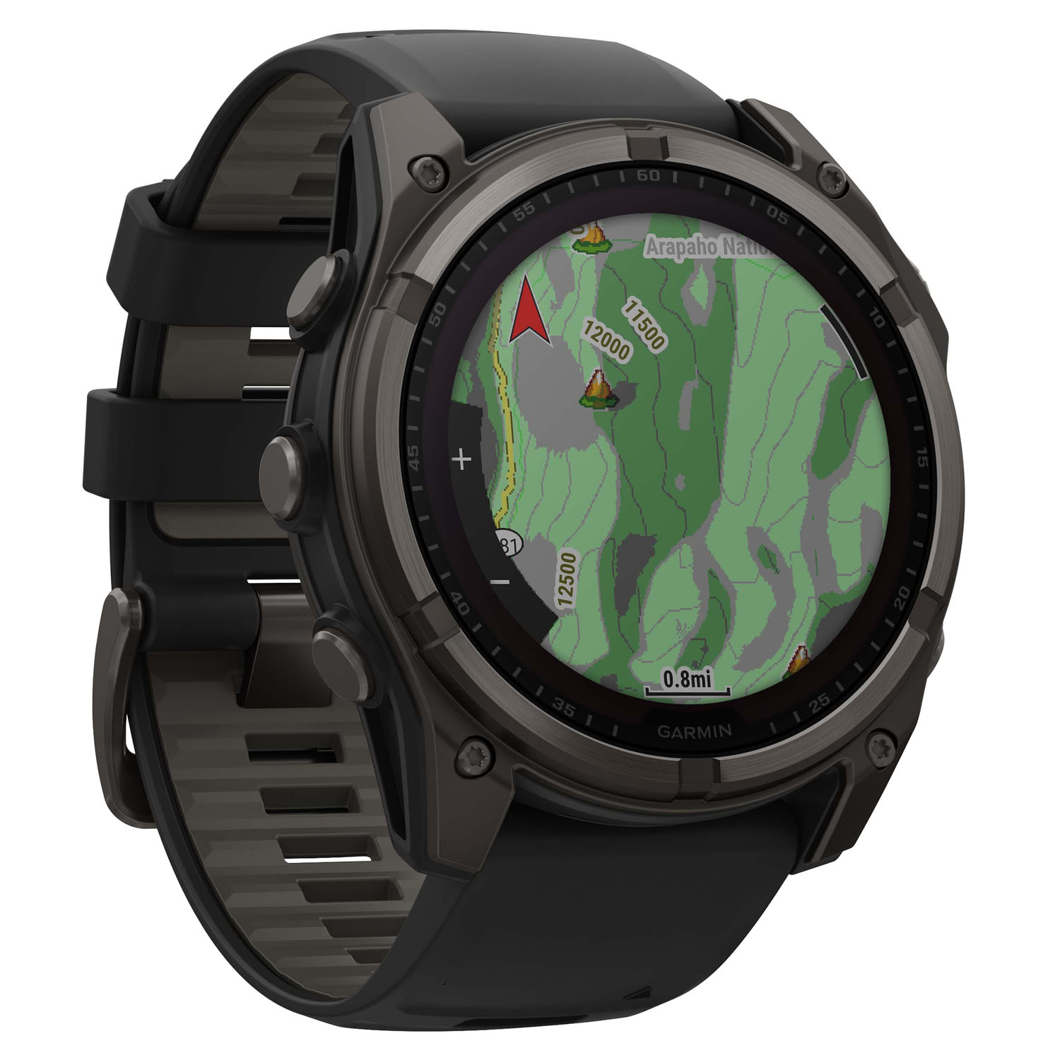 Garmin fenix 8 Multisport Sapphire Solar GPS Watch With Silicone Band And 51mm Lens, Carbon Gray/Black - Image 3