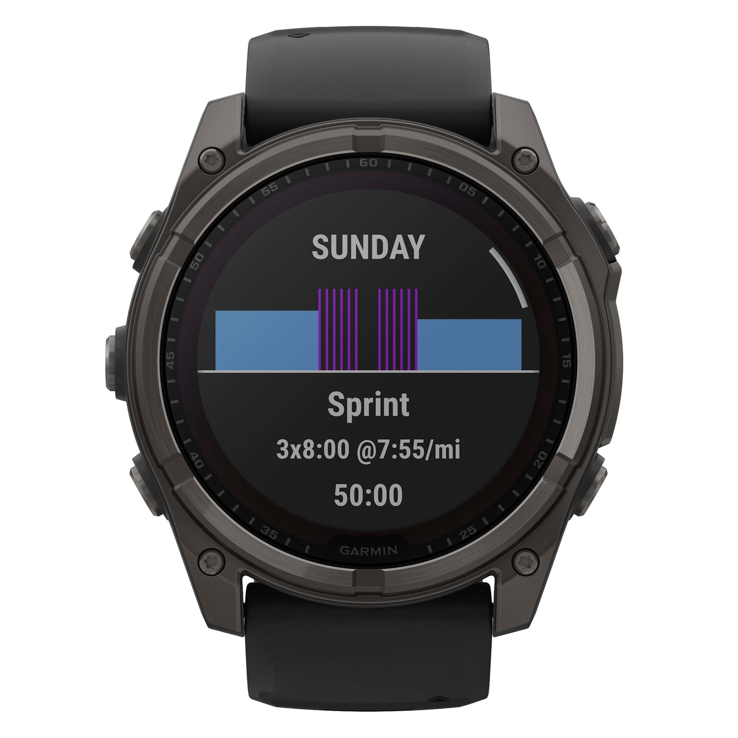 Garmin fenix 8 Multisport Sapphire Solar GPS Watch With Silicone Band And 51mm Lens, Carbon Gray/Black - Image 5