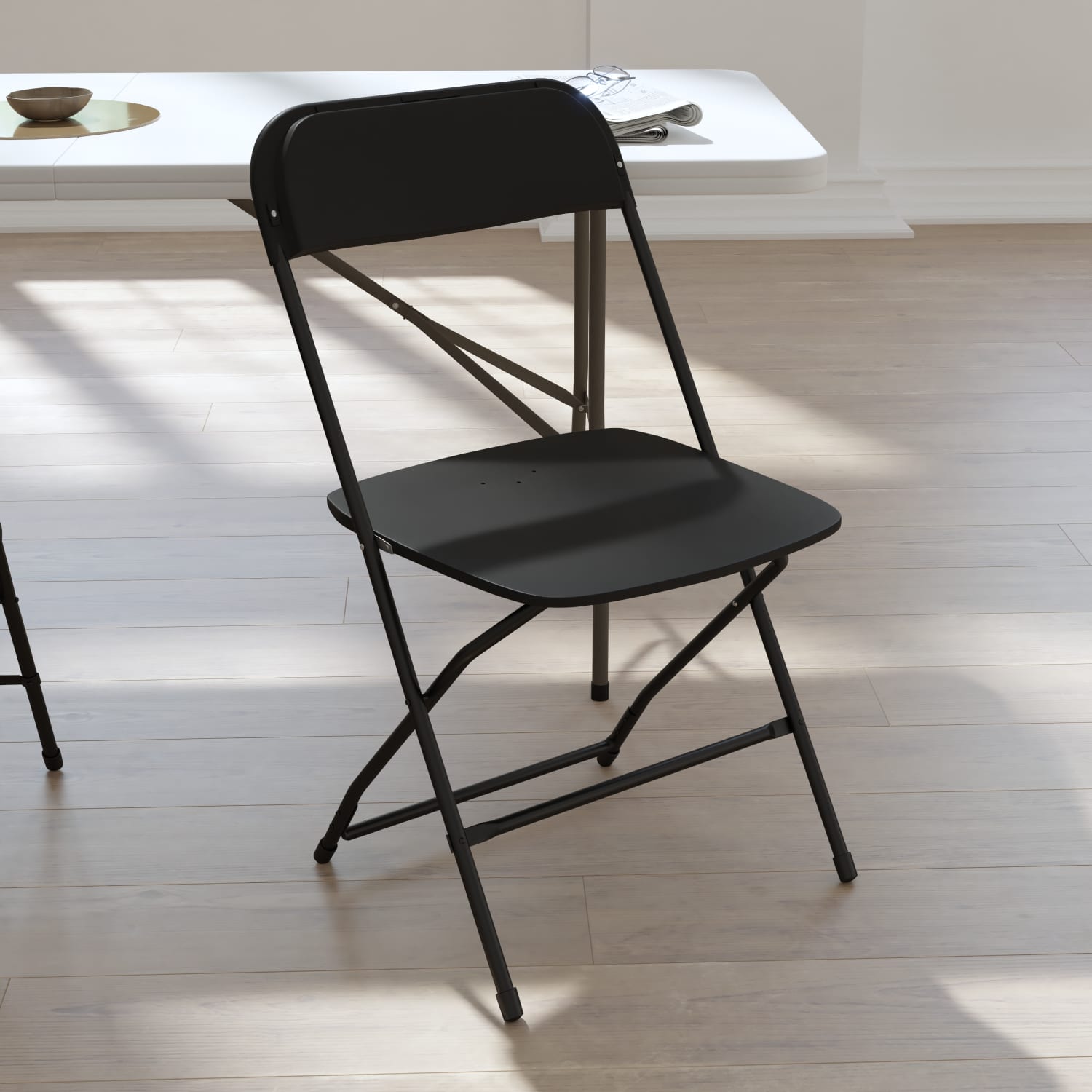 Flash Furniture Hercules Big And Tall Commercial Folding Chairs Black Set Of 4 Chairs PopularChairscom