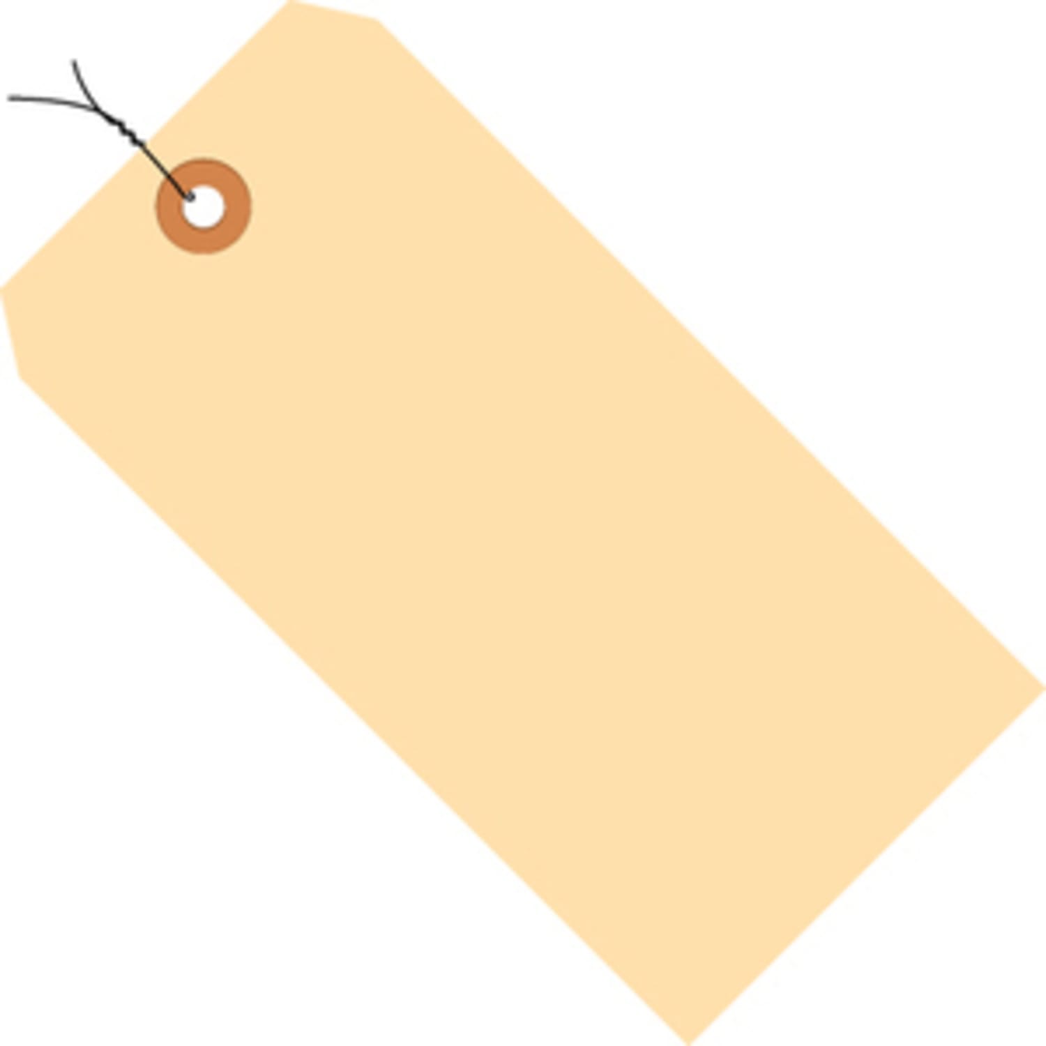 Partners Brand Prewired Manila Shipping Tags, 13 Point, #8, 6 1/4in x 3 1/8in, Box Of 1,000 - Image 3