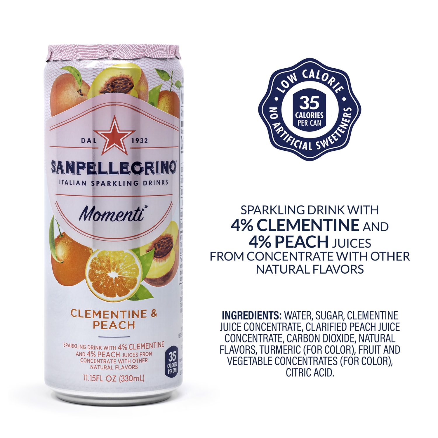 San Pellegrino Momenti Sparkling Water, 11.15 Oz, Pack Of 24 Cans - Image 5