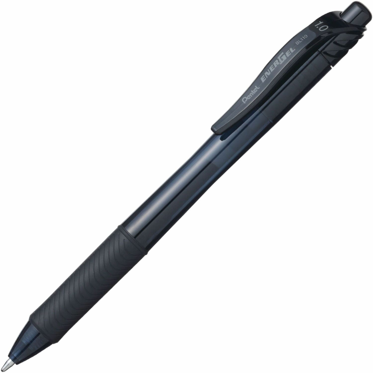 Pentel EnerGel-X Retractable Gel Pens, Bold Point, 1.0 mm, Black Barrel, Black Ink, Pack Of 12 Pens - Image 3