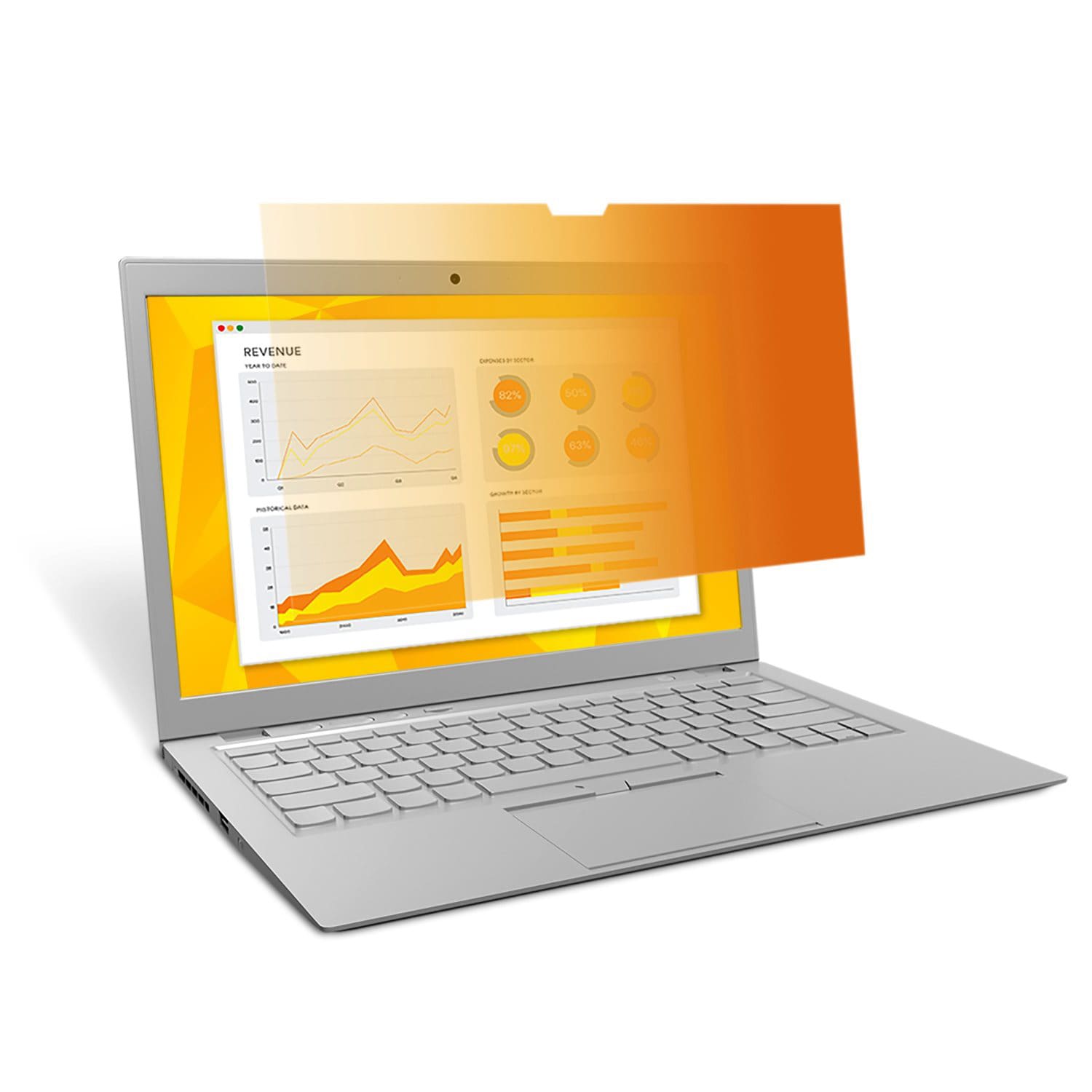 3M Gold Privacy Filter Screen for Laptops, 15.4in Widescreen (16:10), GF154W1B - Image 3