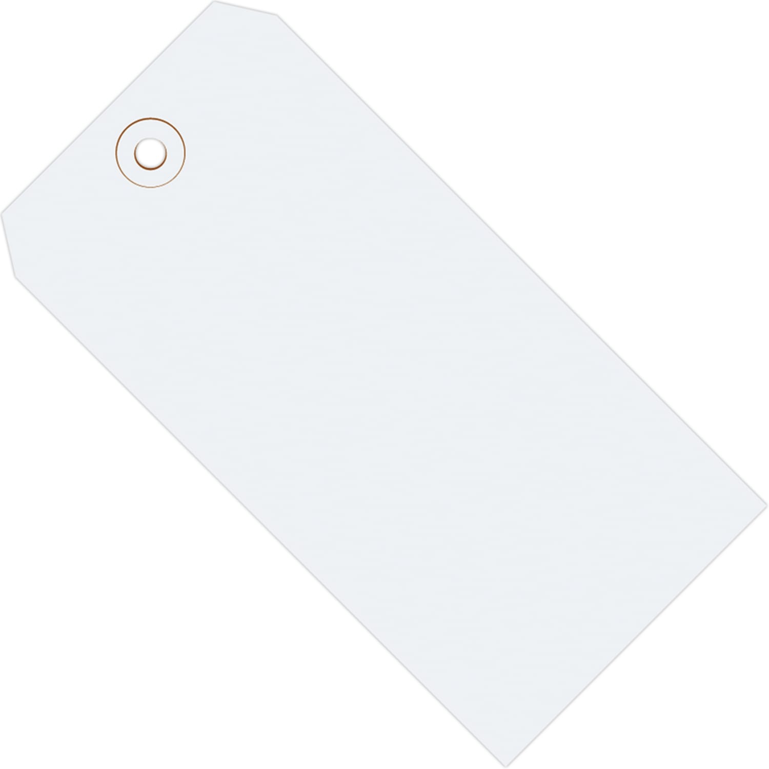Partners Brand Color Shipping Tags, #1, 2 3/4in x 1 3/8in, White, Box Of 1,000