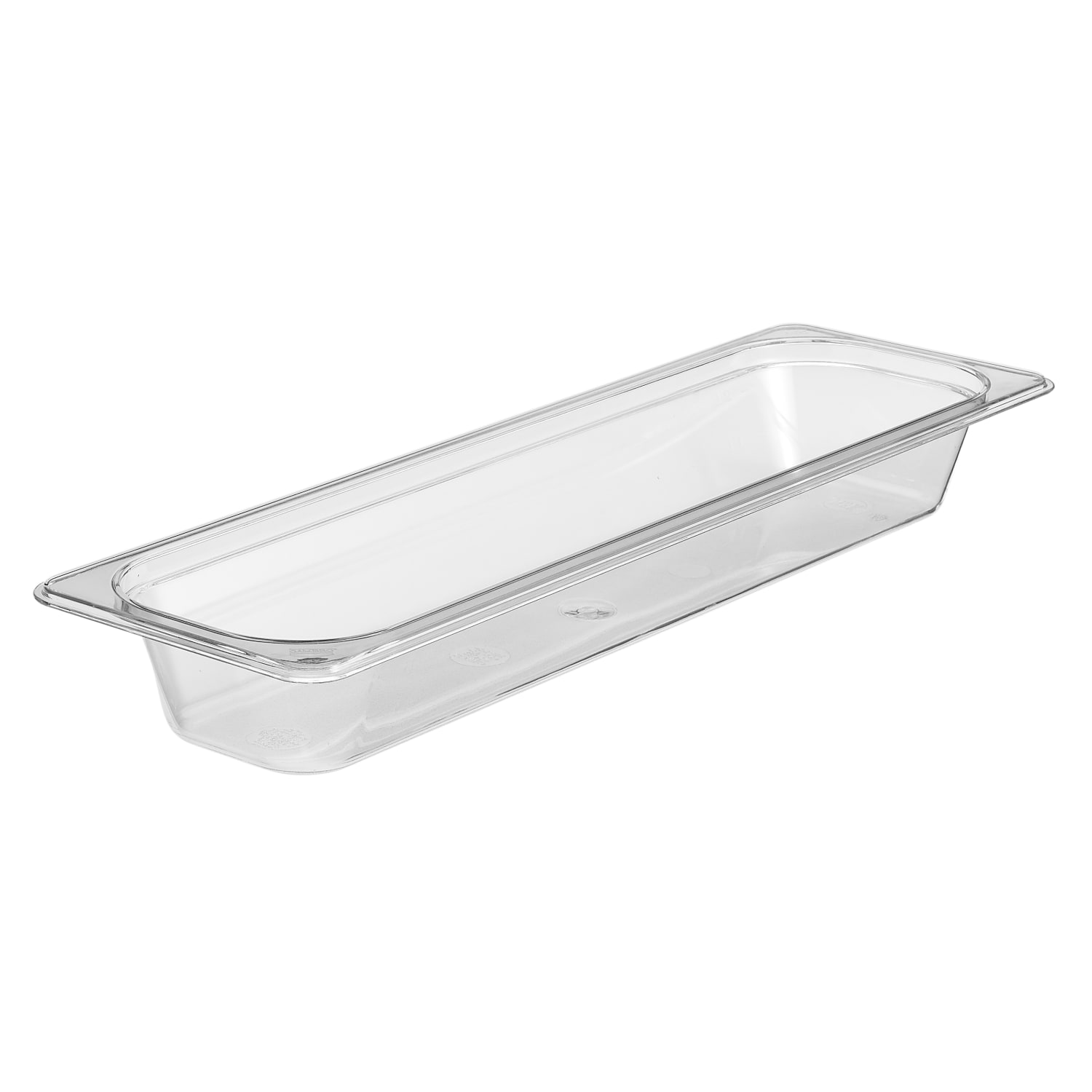 Cambro Camwear GN 1/2 Long 2in Food Pans, Clear, Set Of 6 Pans