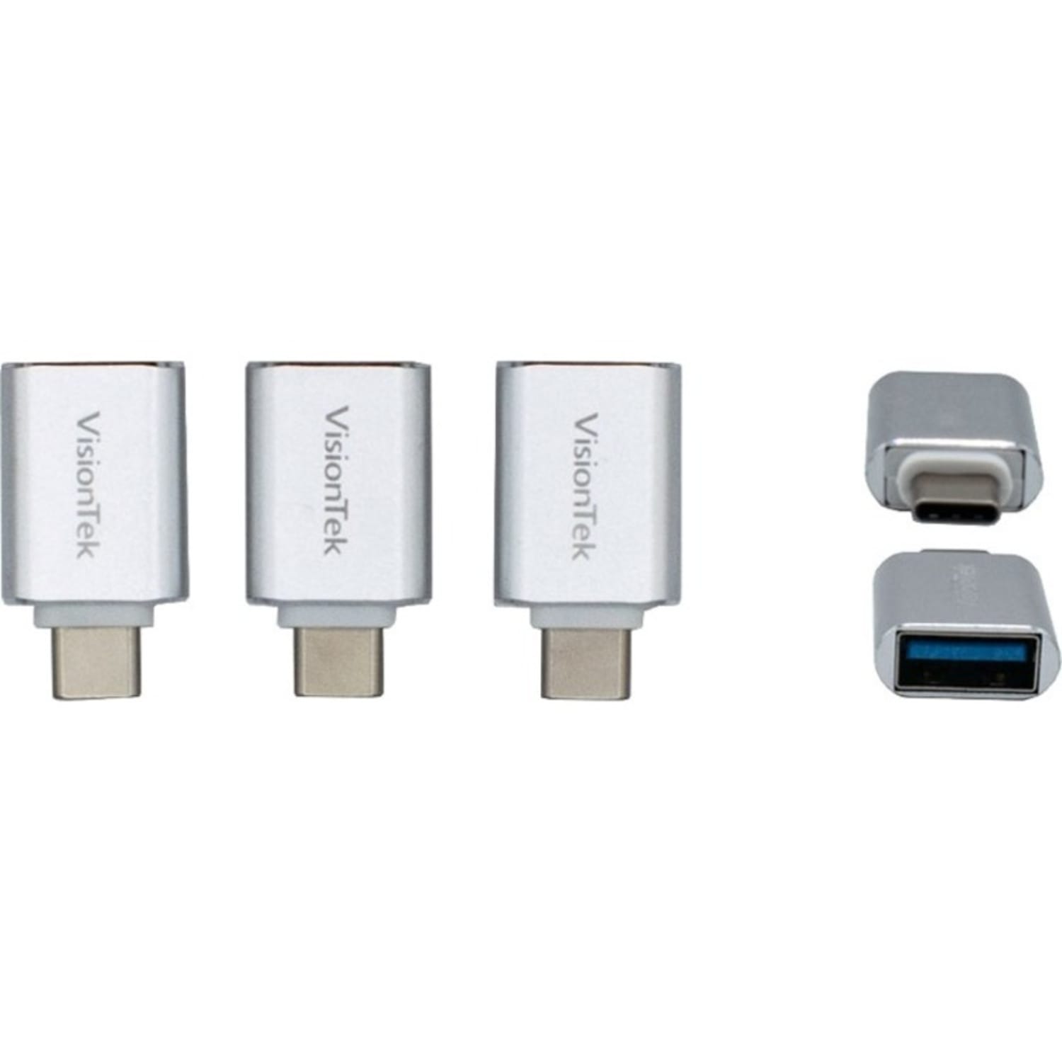 VisionTek USB-C to USB-A (M/F) 3 Pack Adapters - USB-C to USB adapter plug male to female (x3) - 901224 - Image 5