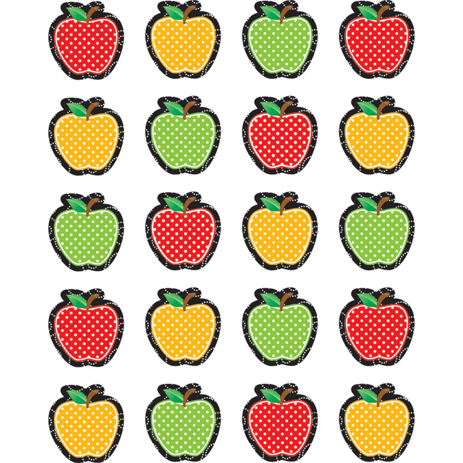 Teacher Created Resources Stickers, Dotty Apples, 120 Stickers Per Pack, Set Of 12 Packs - Image 3