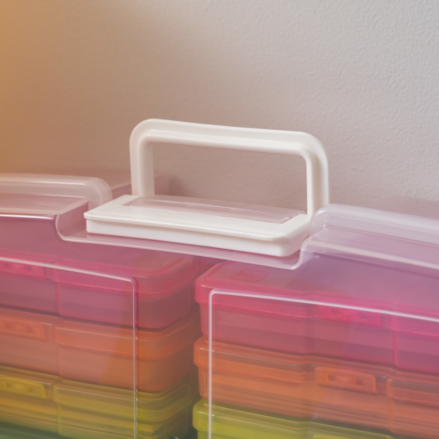 Iris Large Photo Boxes With 12 Photo Cases, 20-1/16inL x 15inW x 16-1/8inH, Clear/Multicolor, Set Of 2 Boxes - Image 5