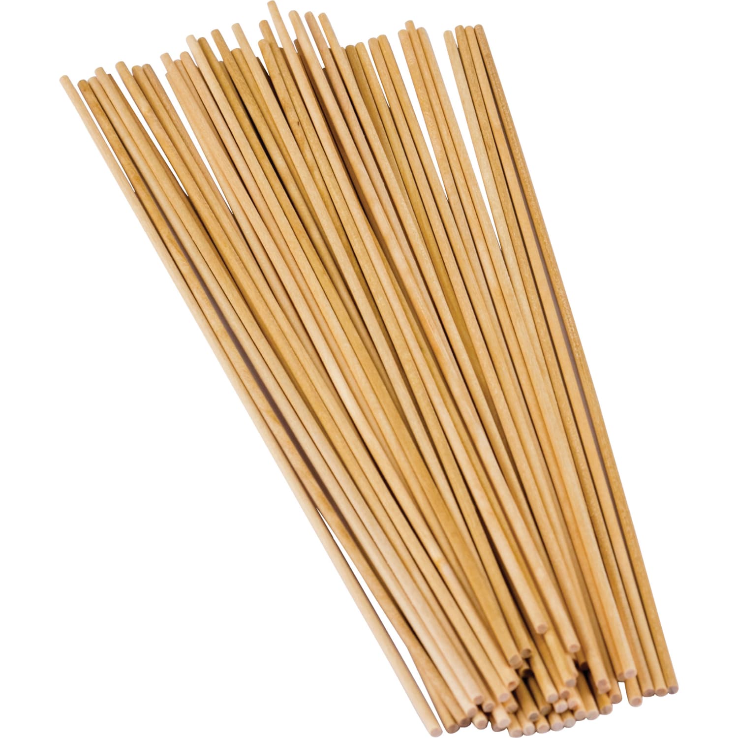 Teacher Created Resources STEM Basics Wood Dowels, Natural, 12in x 1/8, Pack Of 100 Dowels, Case Of 12 Packs