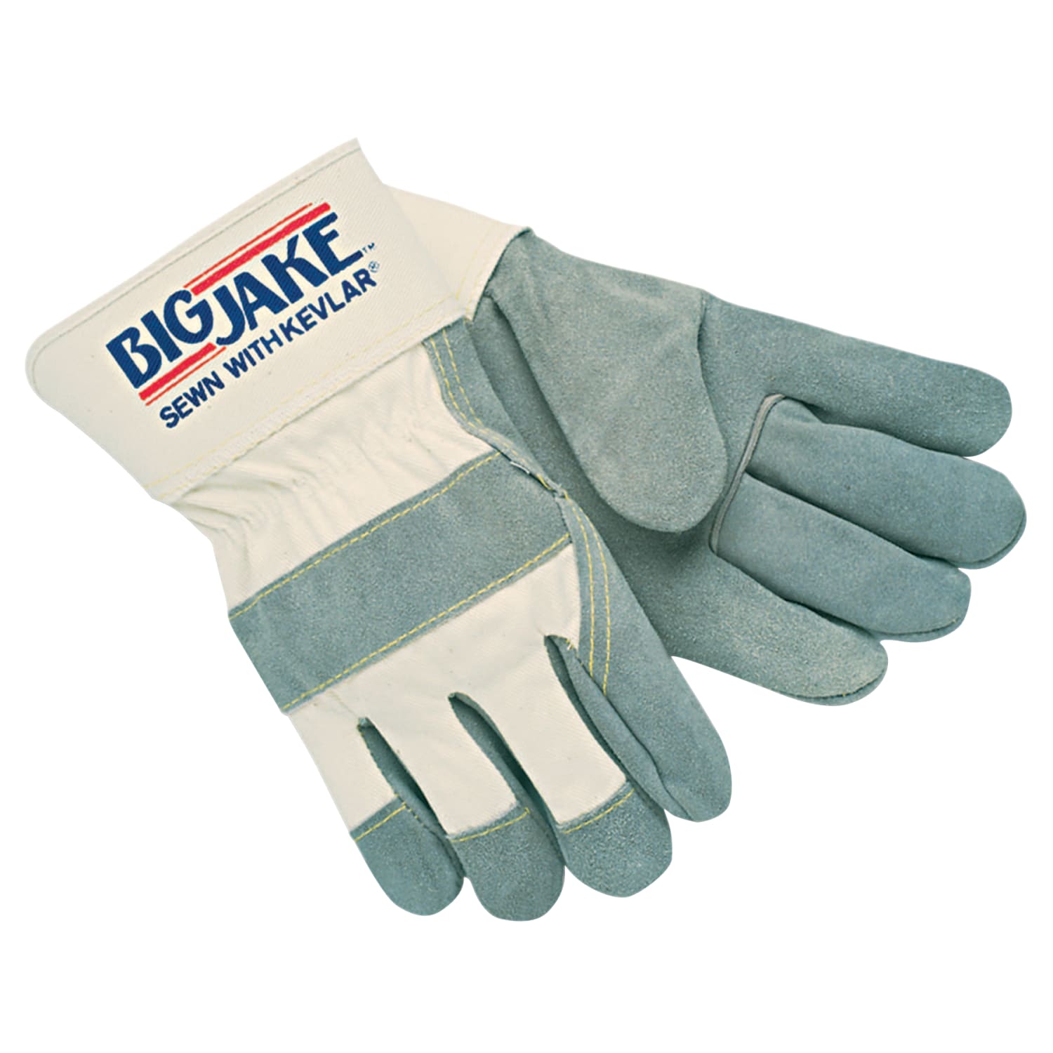 Big Jake Heavy-Duty Side Split Gloves, Small, Leather, Pack Of 12 - Image 3