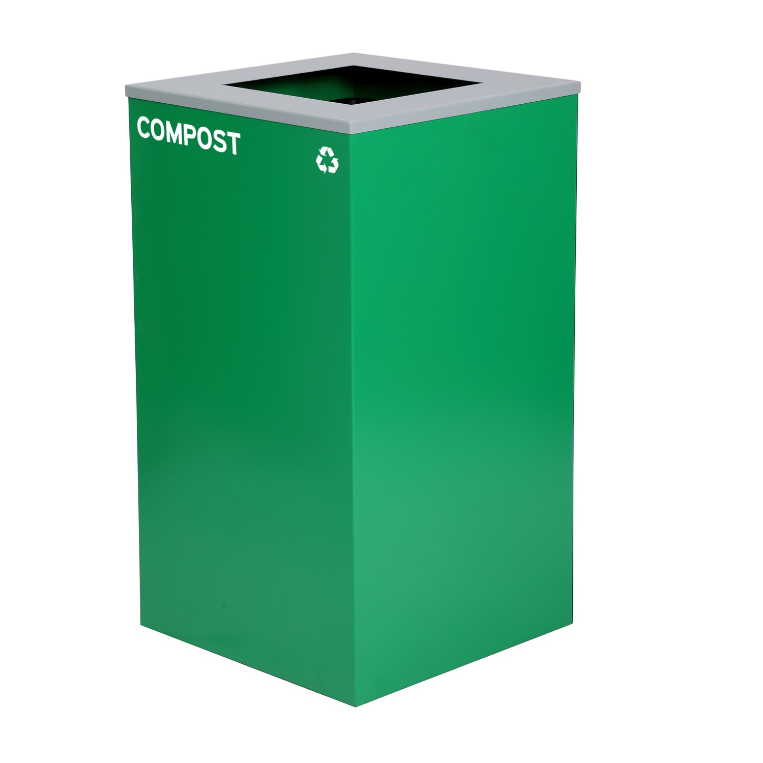 Alpine Industries Stainless-Steel Compost Bin With Square Opening Lid, 29 Gallons, 30inH x 16-15/16inW x 16-15/16inD, Green - Image 4