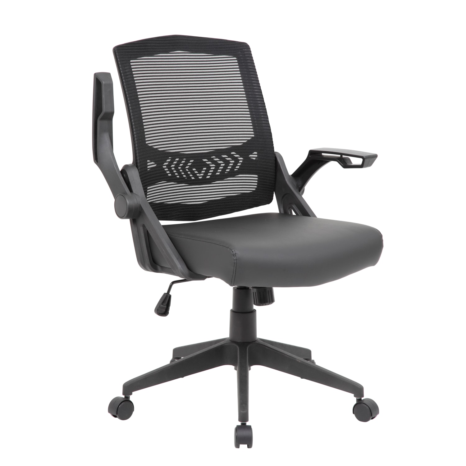 Boss Office Products Flip Arm Mesh Task Chair with Antimicrobial Protection, Black - Image 3