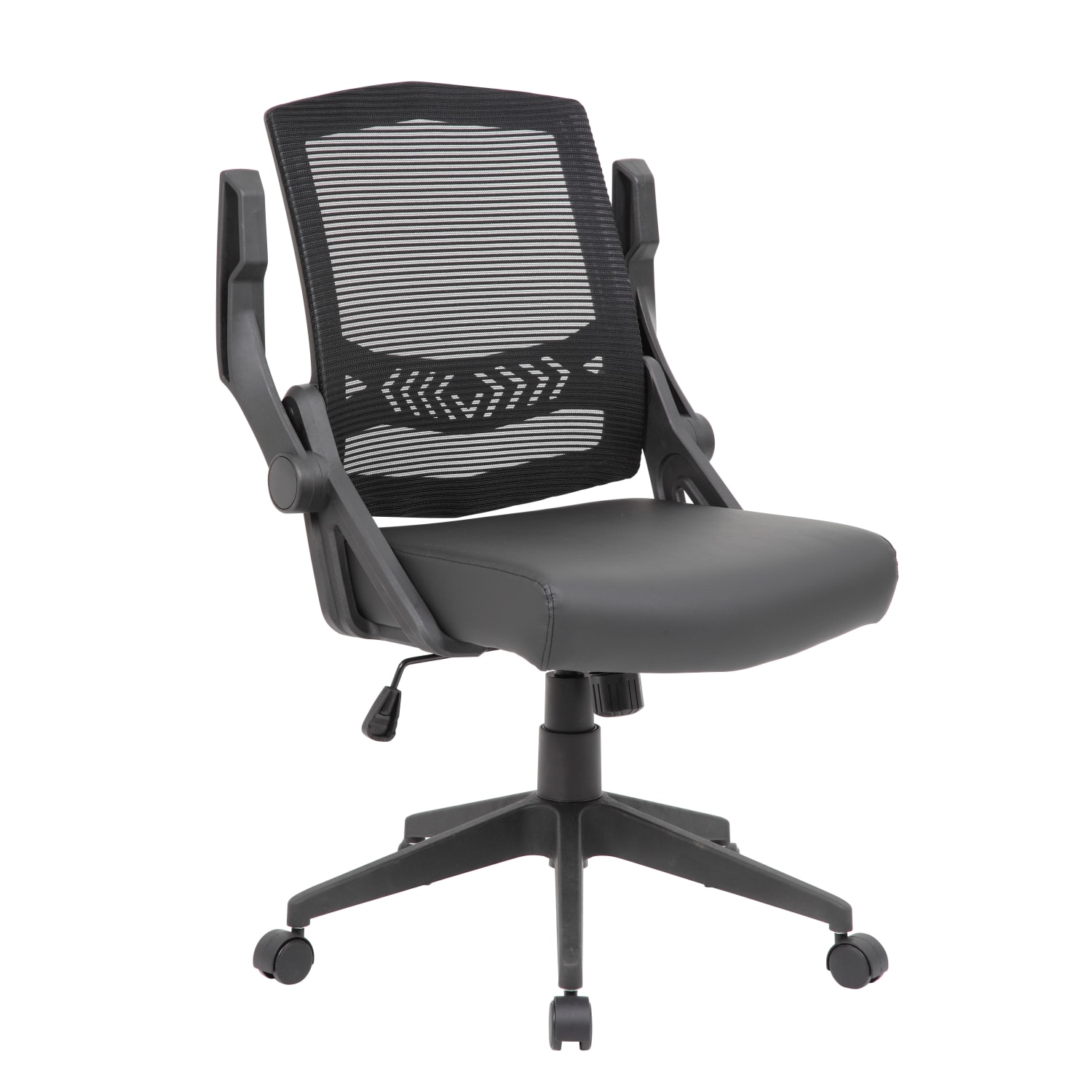 Boss Office Products Flip Arm Mesh Task Chair with Antimicrobial Protection, Black - Image 4