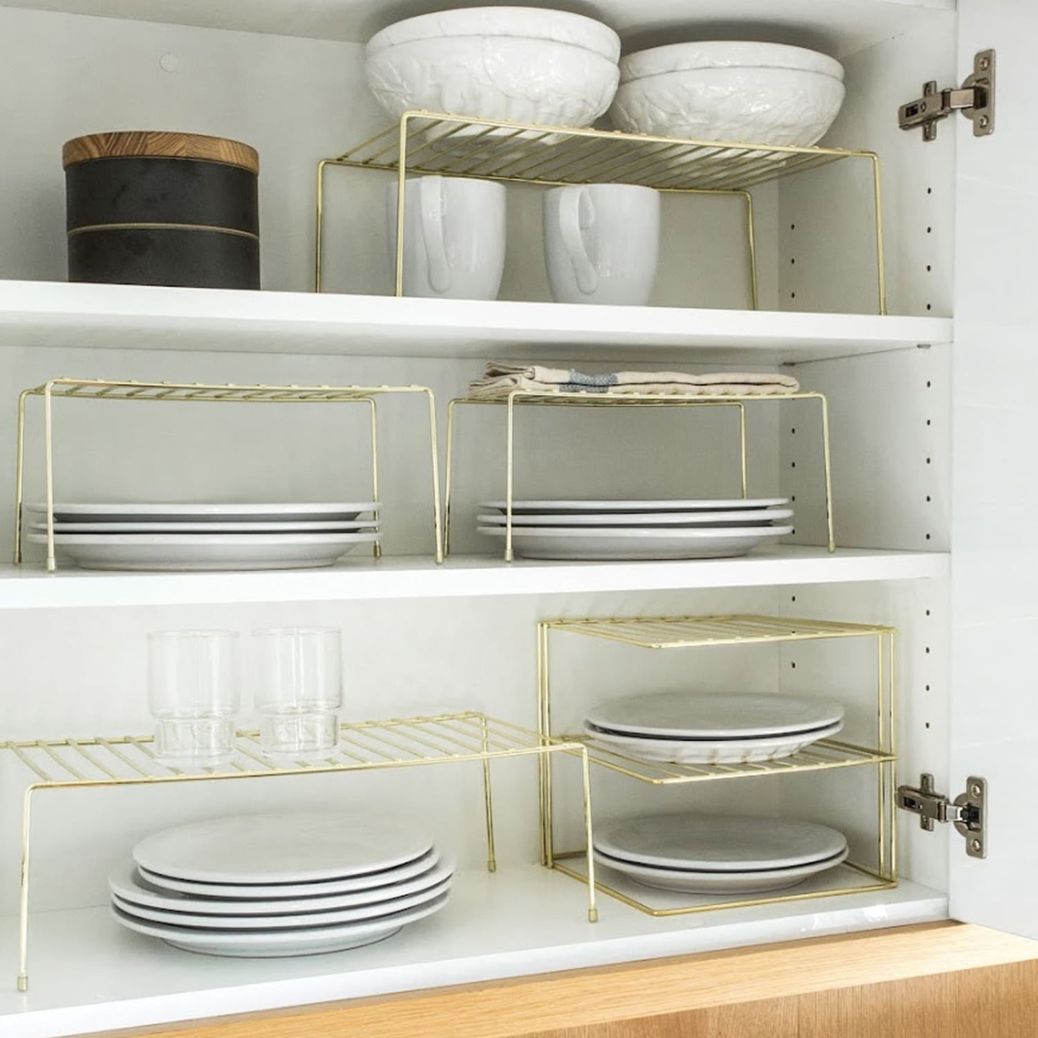 Better Houseware Medium Storage Shelf, 8-1/4in x 16-3/4in, Brass - Image 6