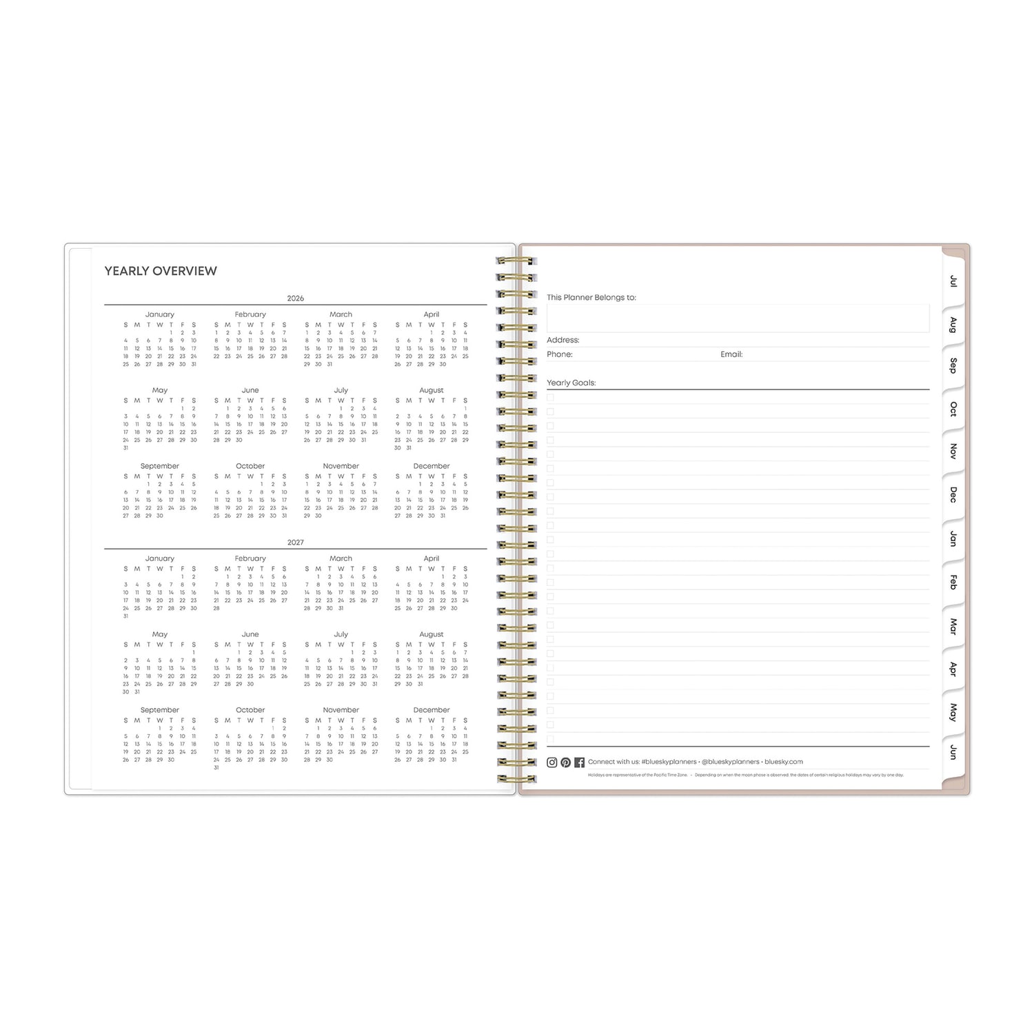 Planning Calendar BS Nickelson PP Zip Pouch 8.5x11 AY26-27 - Image 5