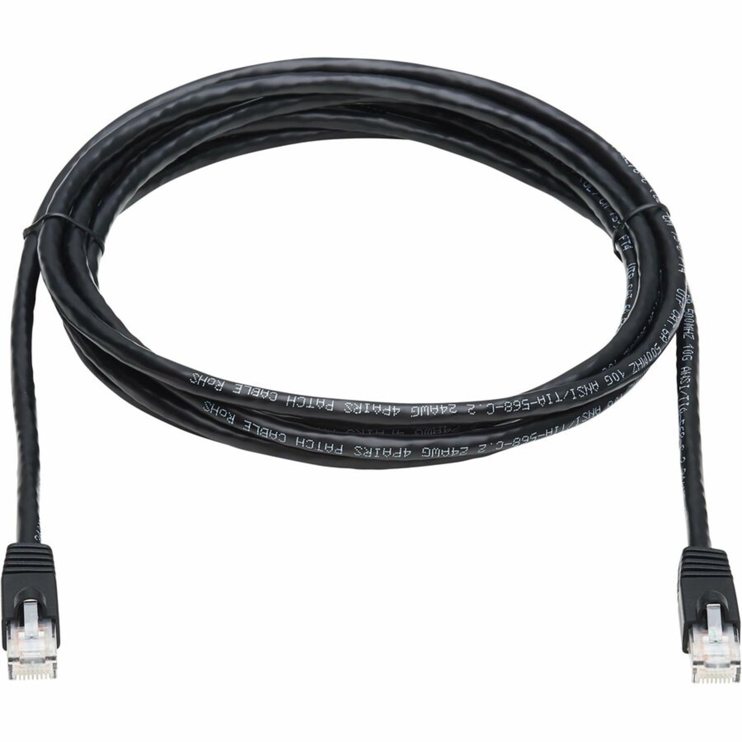 Eaton Tripp Lite Series Cat6a 10G Snagless UTP Ethernet Cable (RJ45 M/M), Black, 10 ft. (3.05 m) - Patch cable (DTE) - N261010BK - Image 3