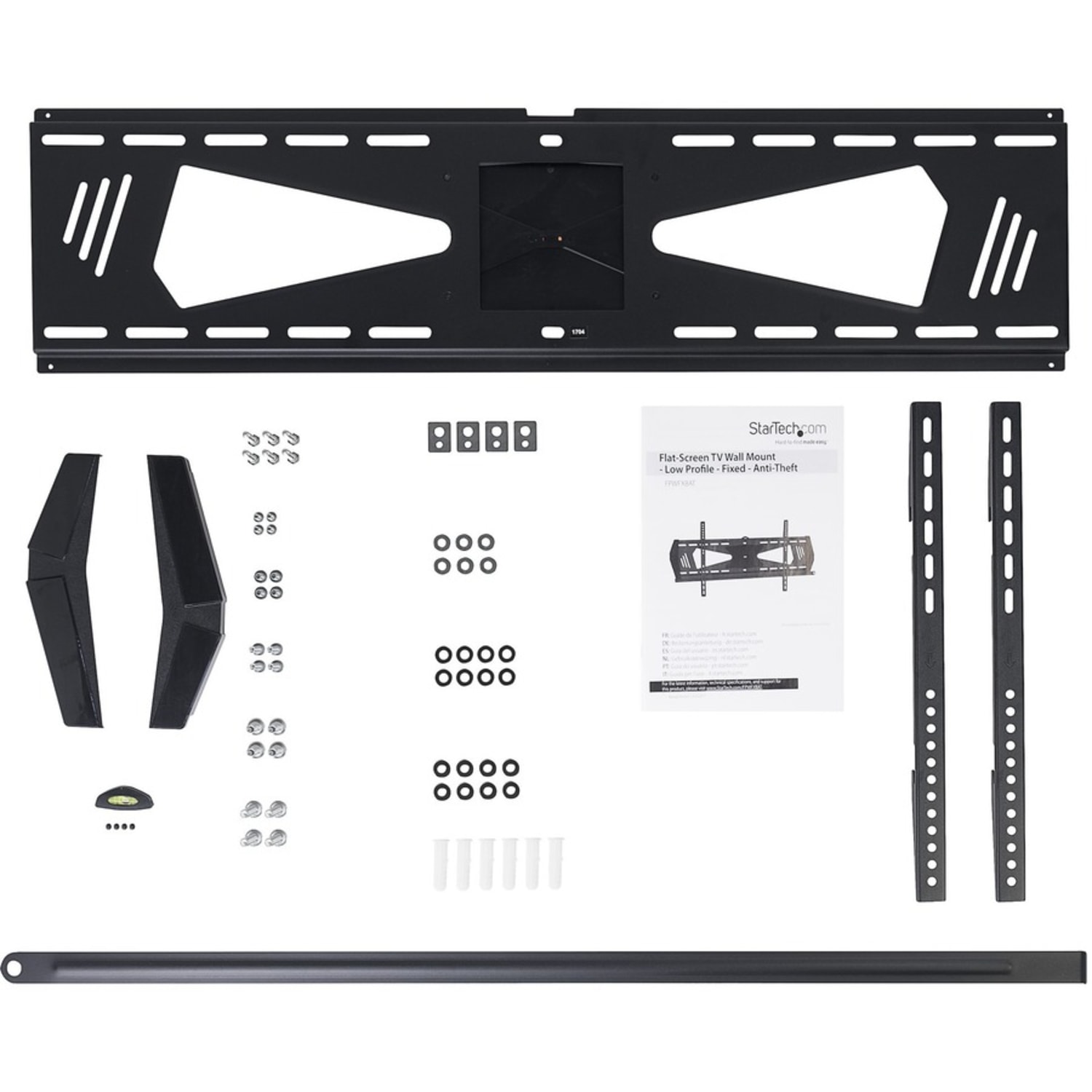 StarTech.com Low Profile TV Mount - Fixed - Anti-Theft - Flat Screen TV Wall Mount for 37in to 75in TVs - VESA Wall Mount - Image 3