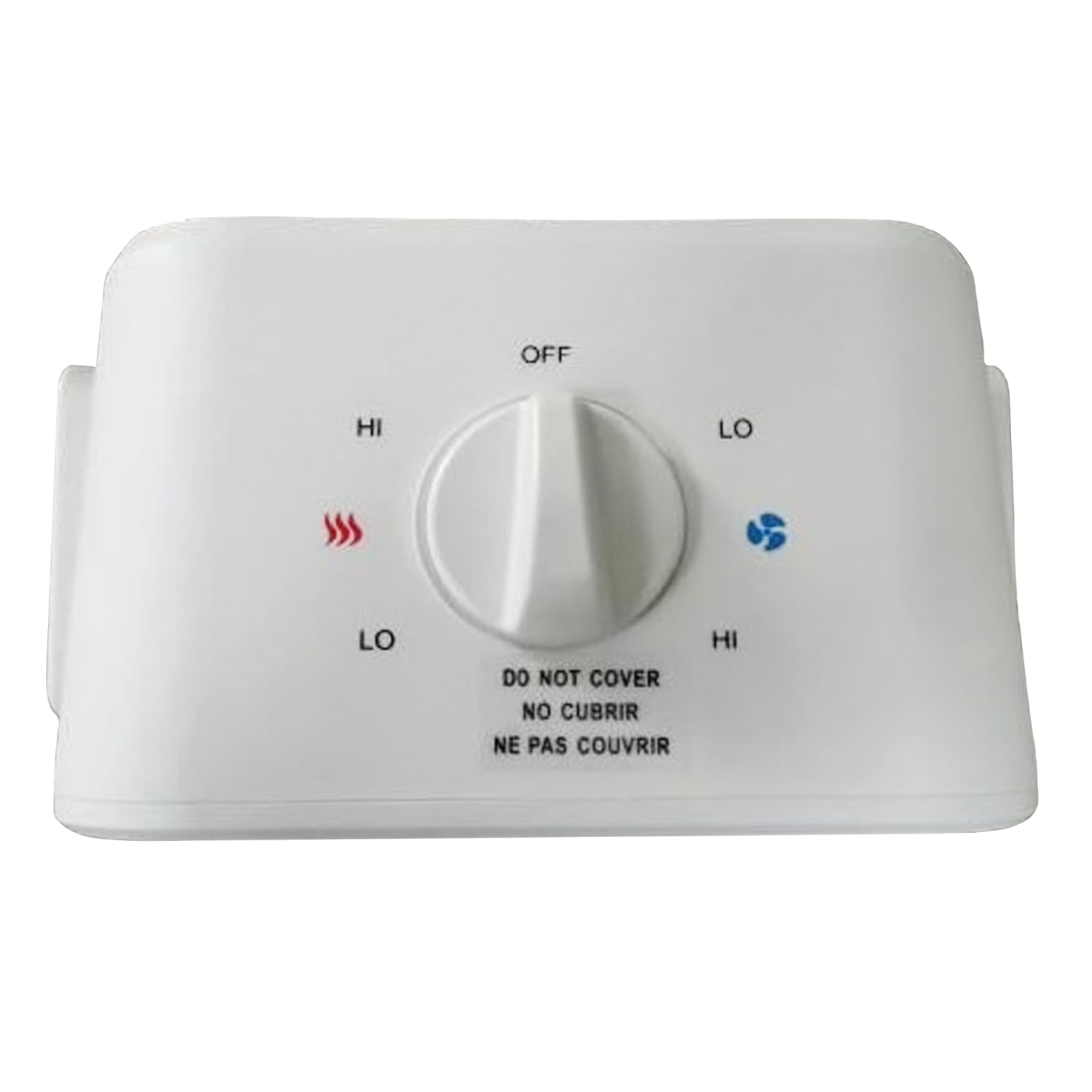 Comfort Glow 1500W Electric Fan Heater With Tilting Base, 6in x 9-1/2in, White - Image 4