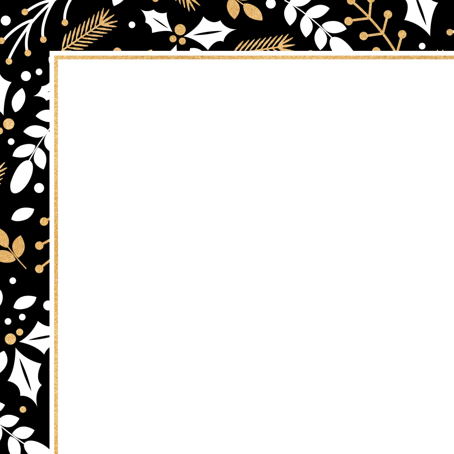 Great Papers! Holiday-Themed Letterhead Paper Stationery, 8-1/2in x 11in, Merry Gold And Black, Pack Of 80 Sheets - Image 5