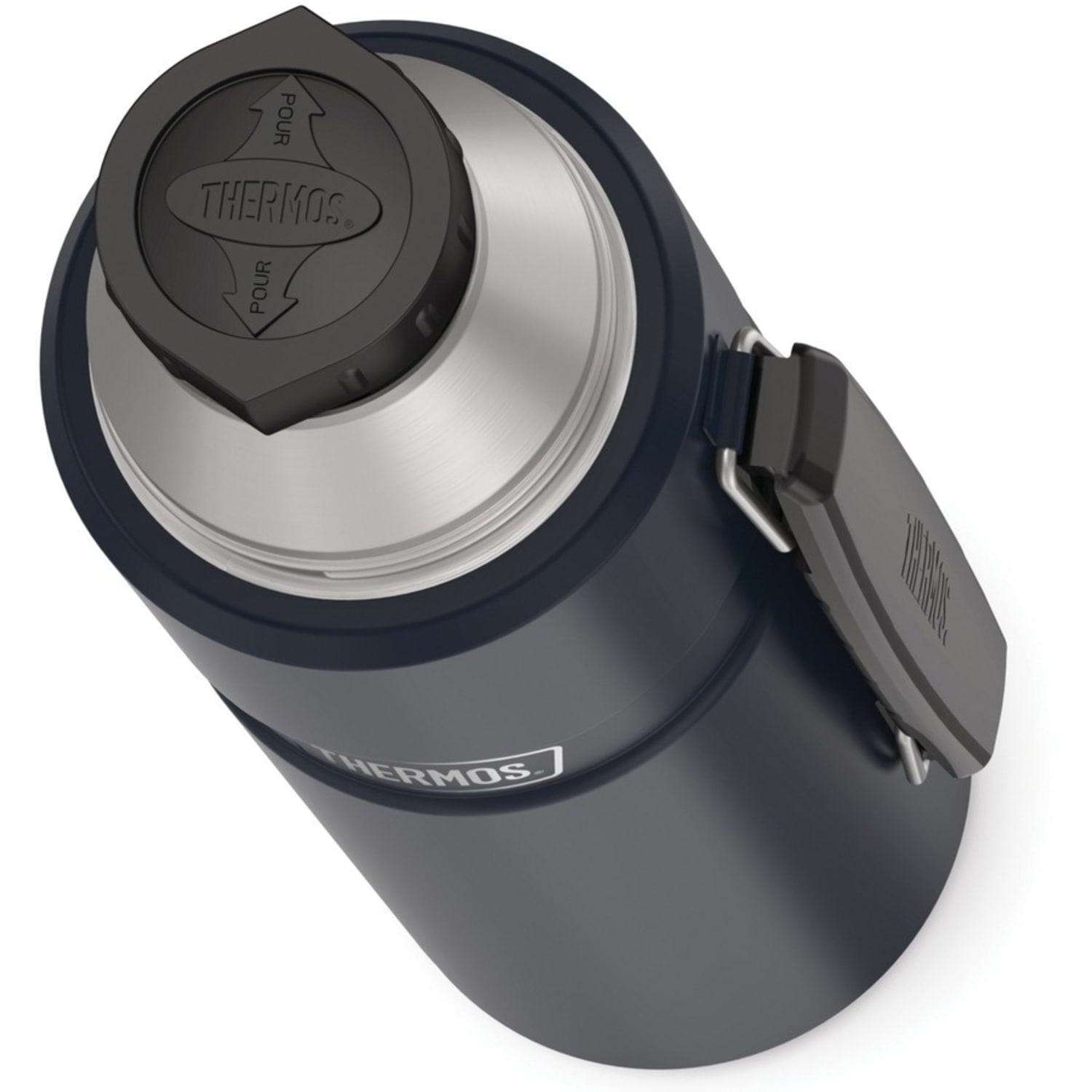 Thermos Stainless King Beverage Bottle 40Oz - 1.3 quart (1.2 L) - Vacuum - Midnight Blue, Blue, Matte Blue - Image 4