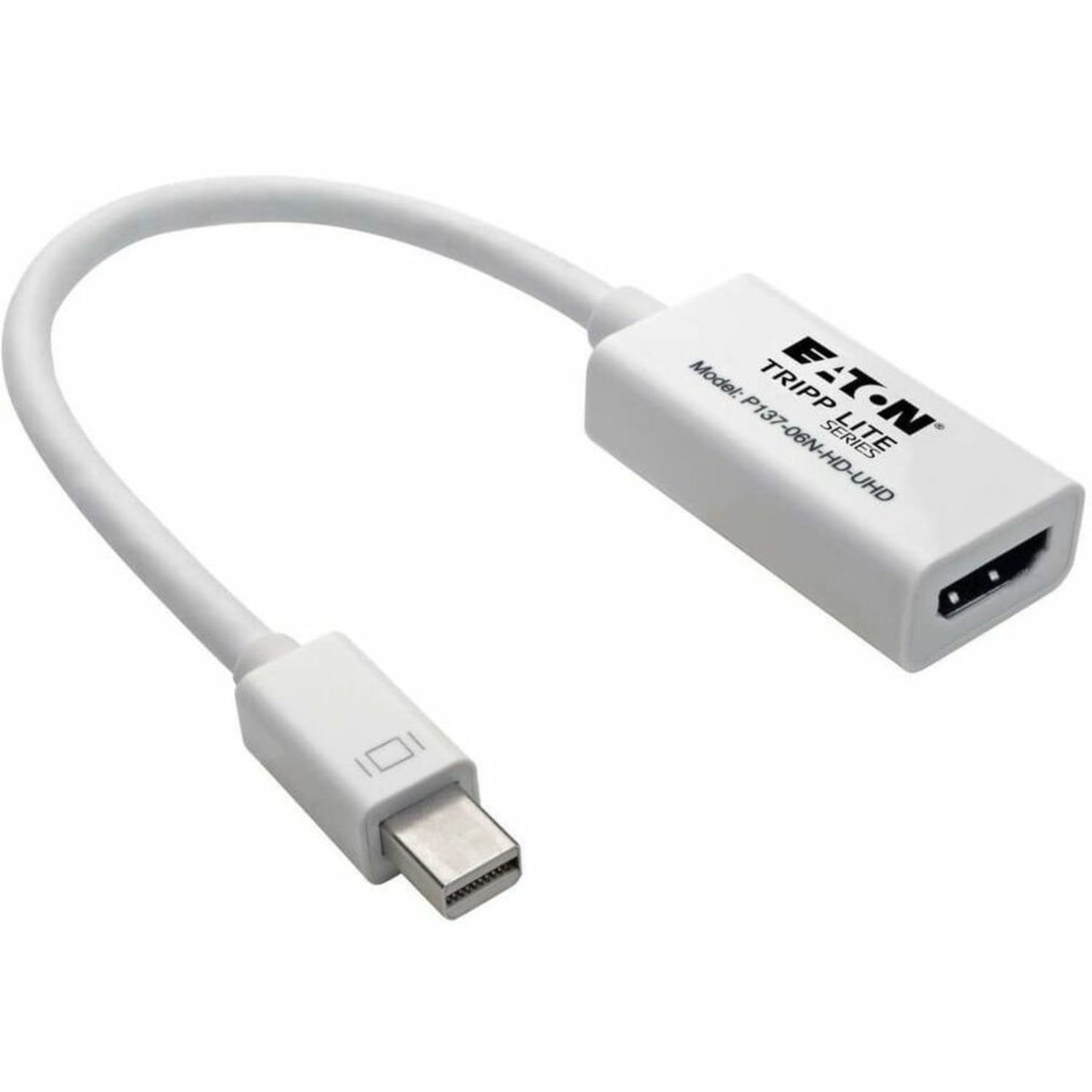 Eaton Tripp Lite Series 6in Mini DisplayPort to HDMI Active Adapter Converter mDP to HDMI 4K x 2K @ 24/30Hz M/F 6in - P13706NHDUHD - Image 4
