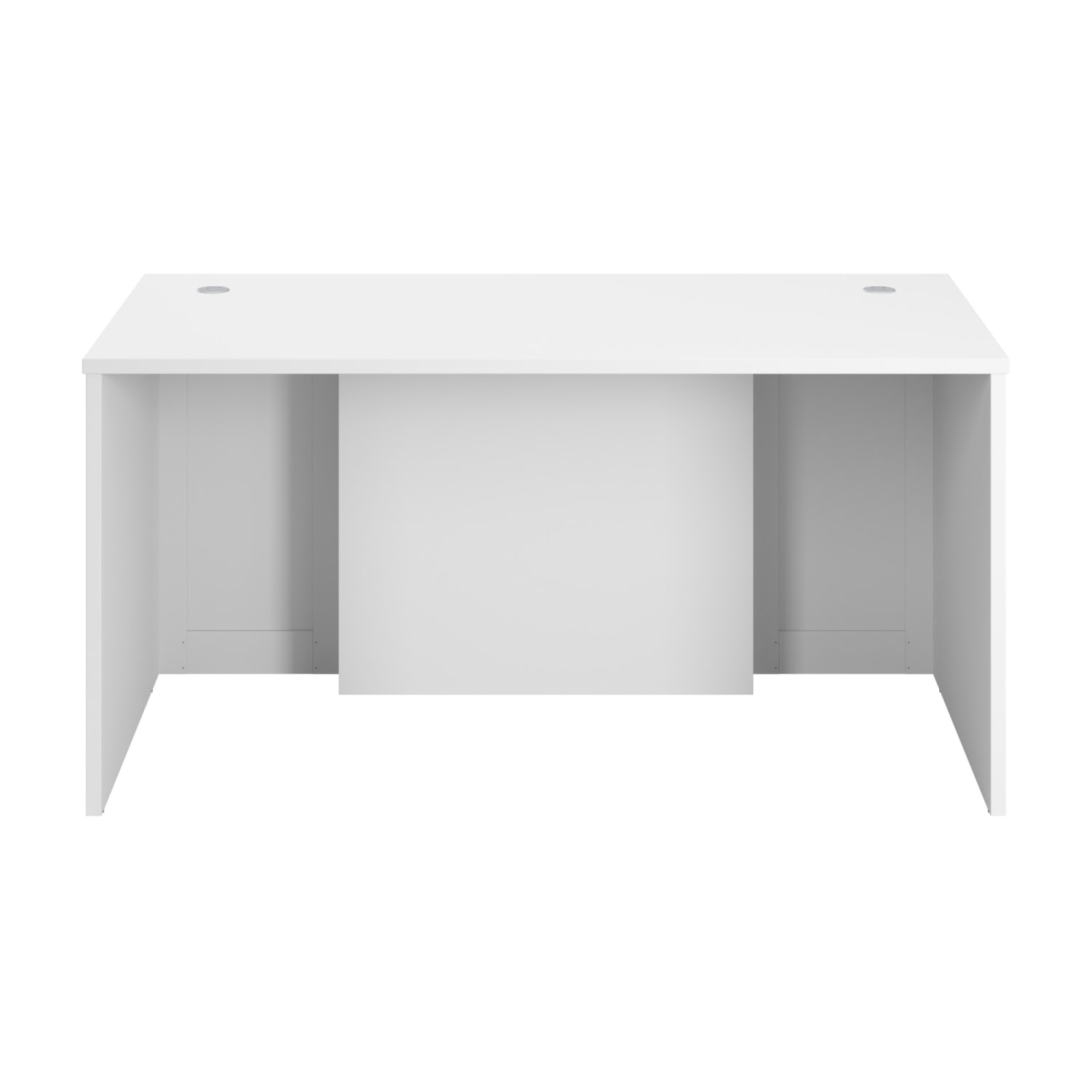 Bush Business Furniture Hampton Heights 60inW Executive Desk, White, Standard Delivery - Image 3