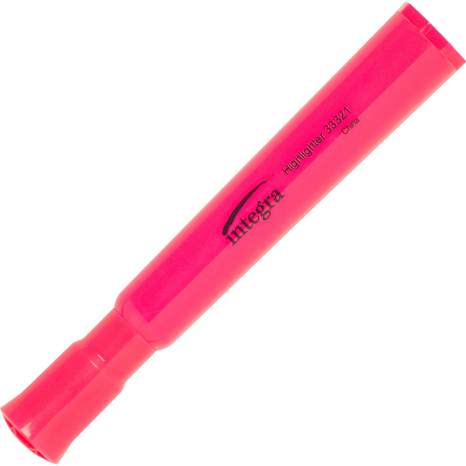 Integra Chisel Desk Liquid Highlighters - Chisel Marker Point Style - Fluorescent Pink - 1 Dozen - Image 5
