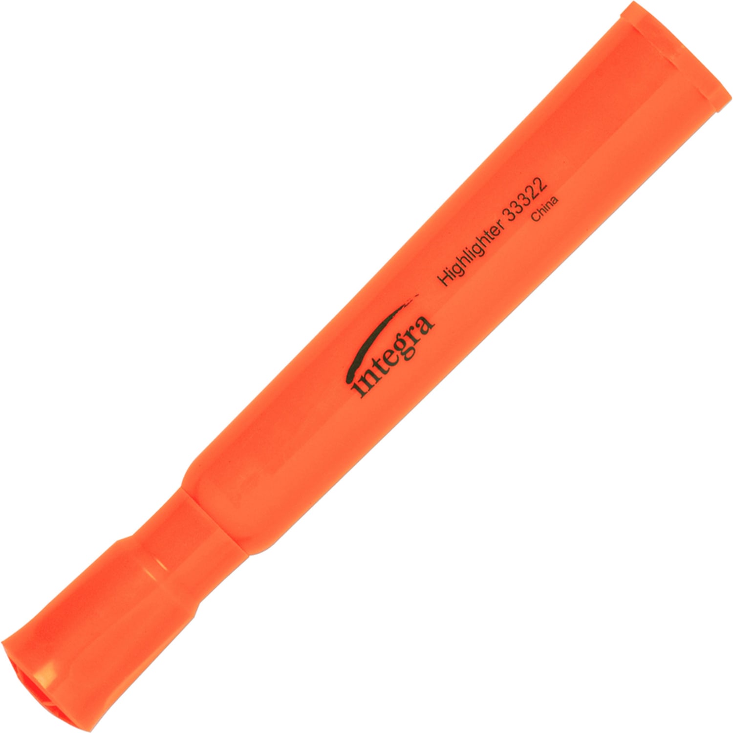 Integra Chisel Desk Liquid Highlighters - Chisel Marker Point Style - Fluorescent Orange - 1 Dozen - Image 5