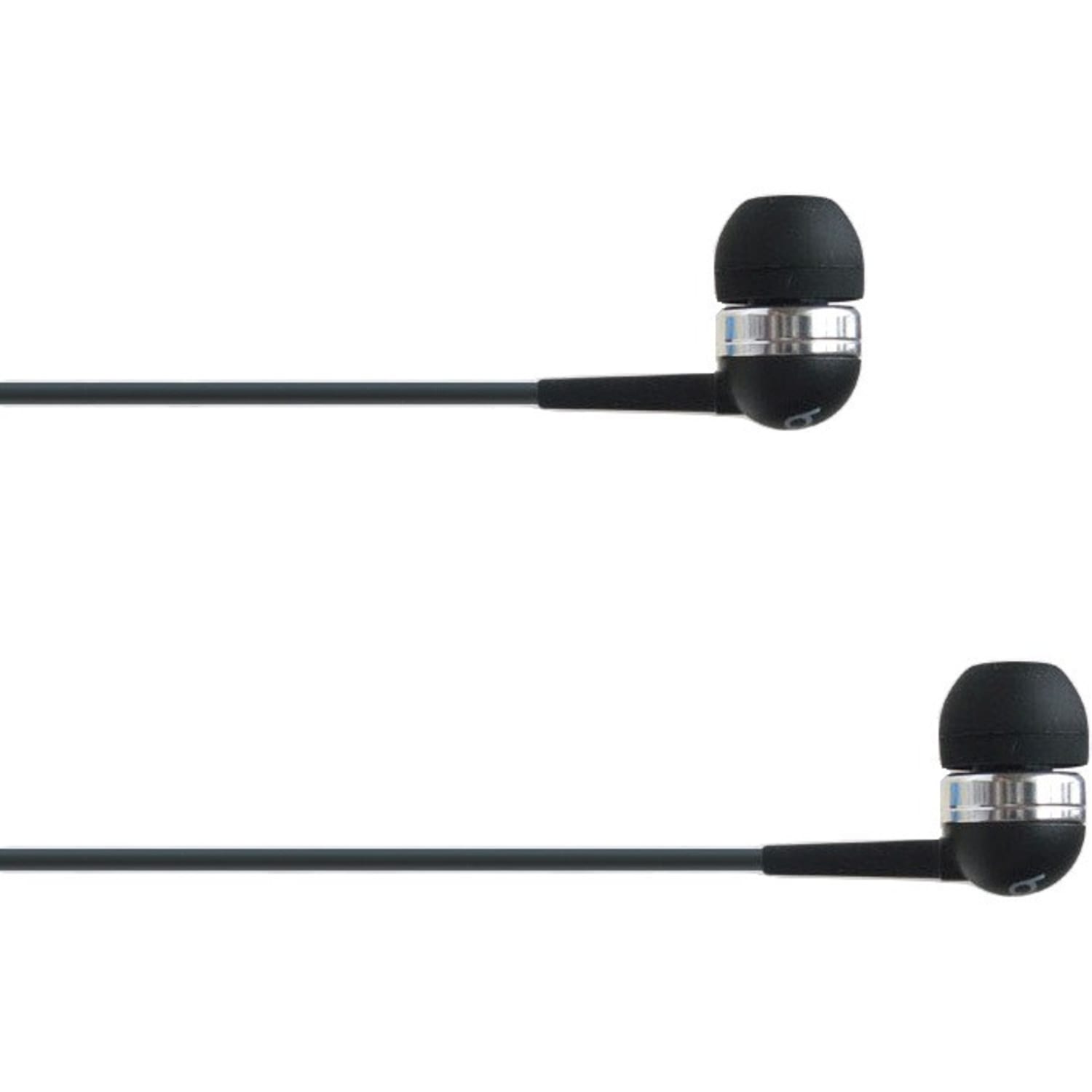4XEM Earbud Headphones, Black - Image 3